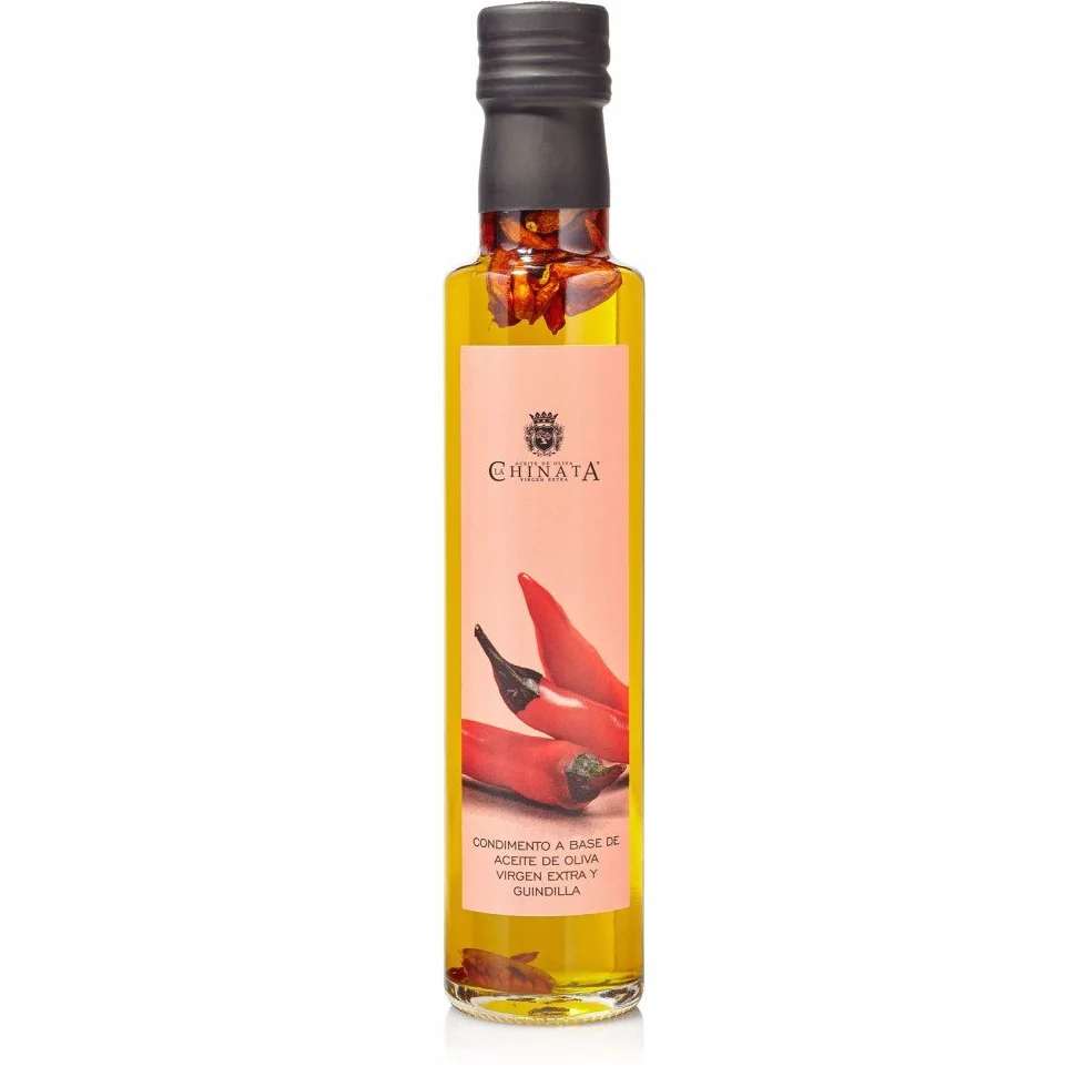 La Chinata Condimento de Guindilla con AOVE – Aceite de Oliva Virgen Extra Picante 250 ml