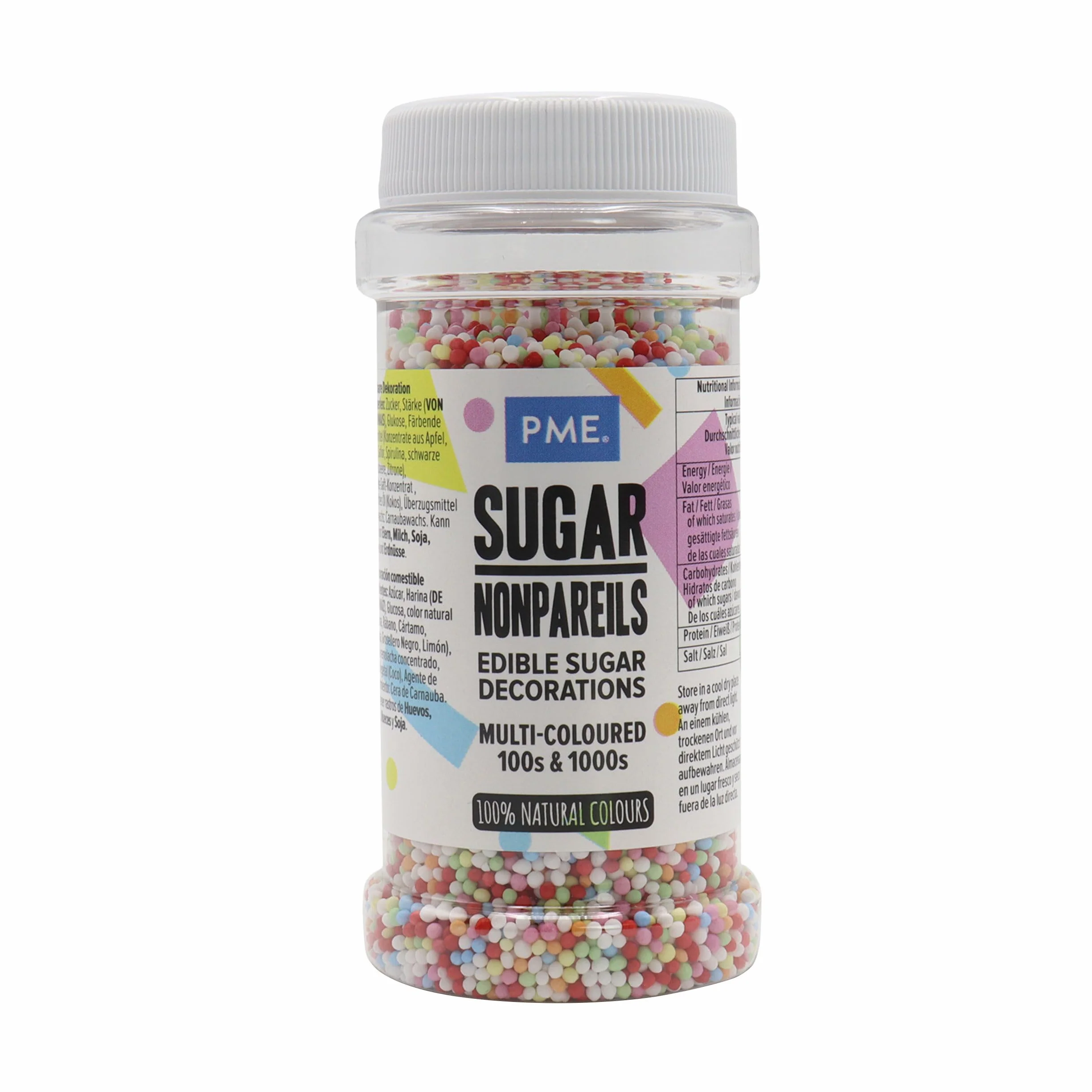 PME Fideos de Azúcar Multicolor 80 g