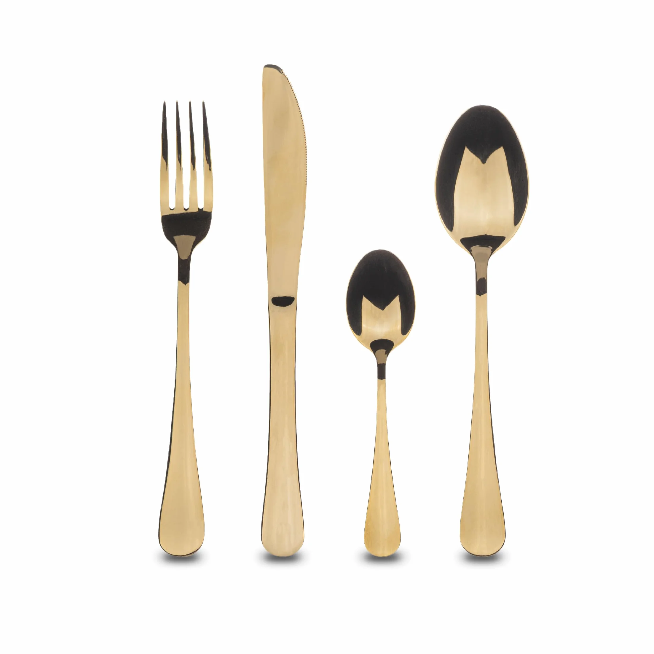 Bergner Set 24pcs cuberteria en acero inoxidable colección Munich champagne shiny