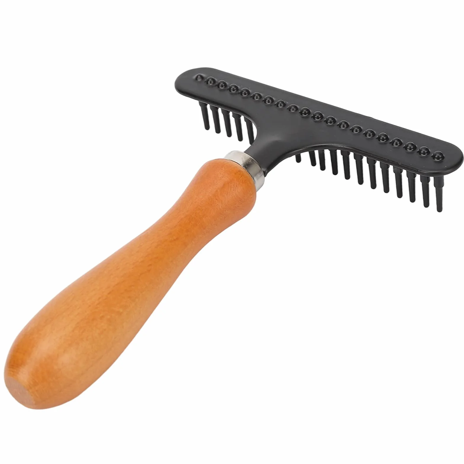 Rastrillo para Alfombras de Acero Inoxidable para Cuidado del Cabello