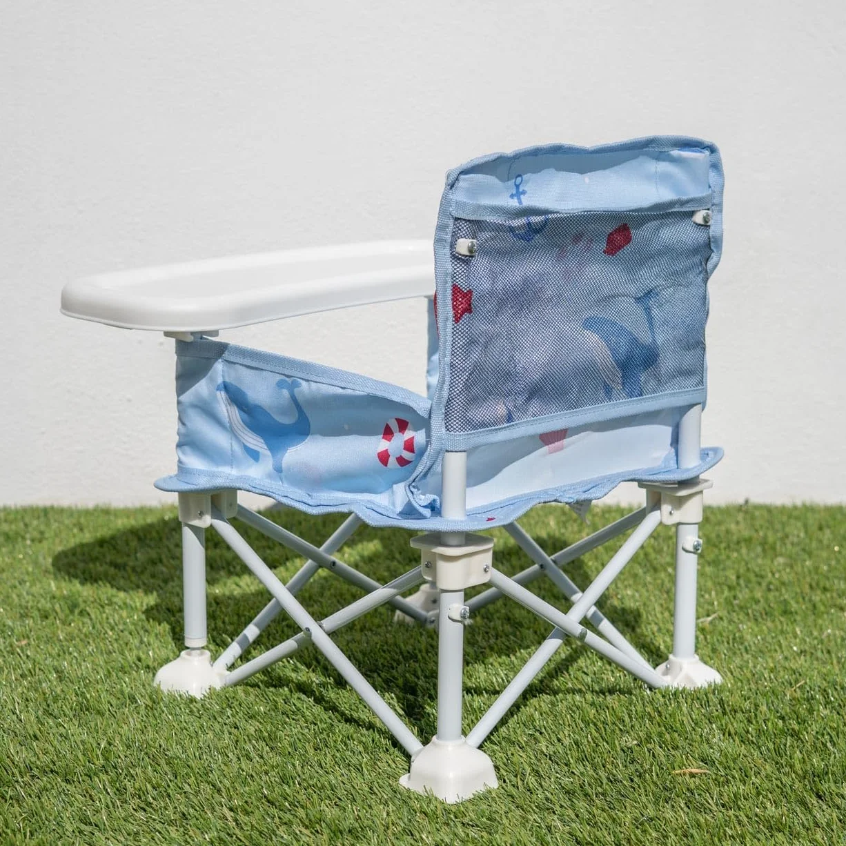Flamingueo Silla Playa Plegable Ligera Para Bebés 6-36 Meses Tejido Poliéster Acero Waterproof Azul