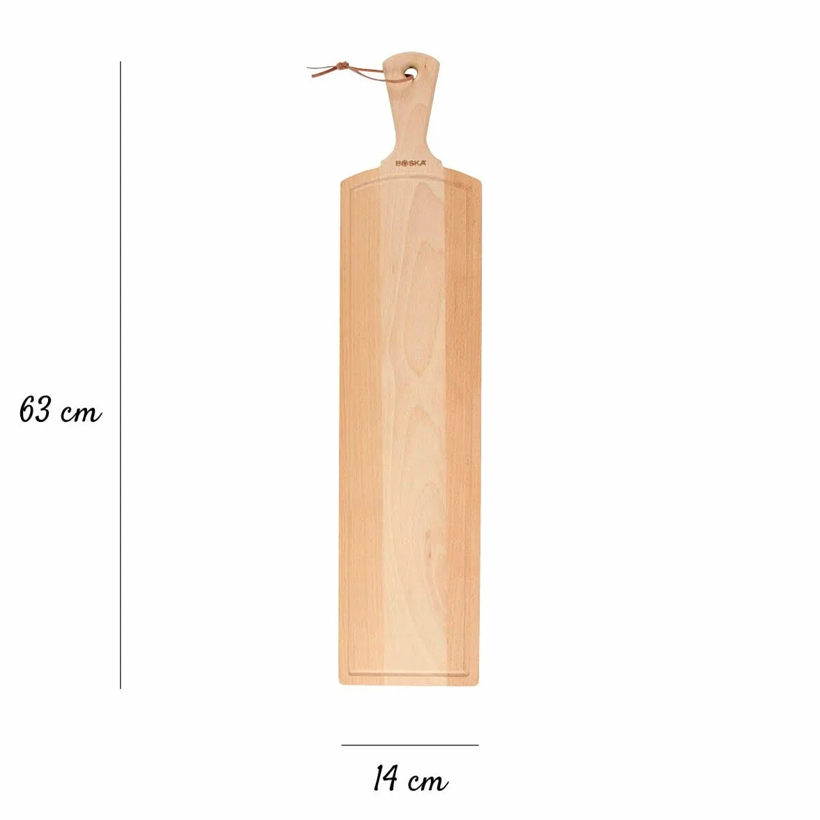 Boska Tabla de servir Amigo L Madera de haya aceitada Extra grande ⌀ 51.4 cm