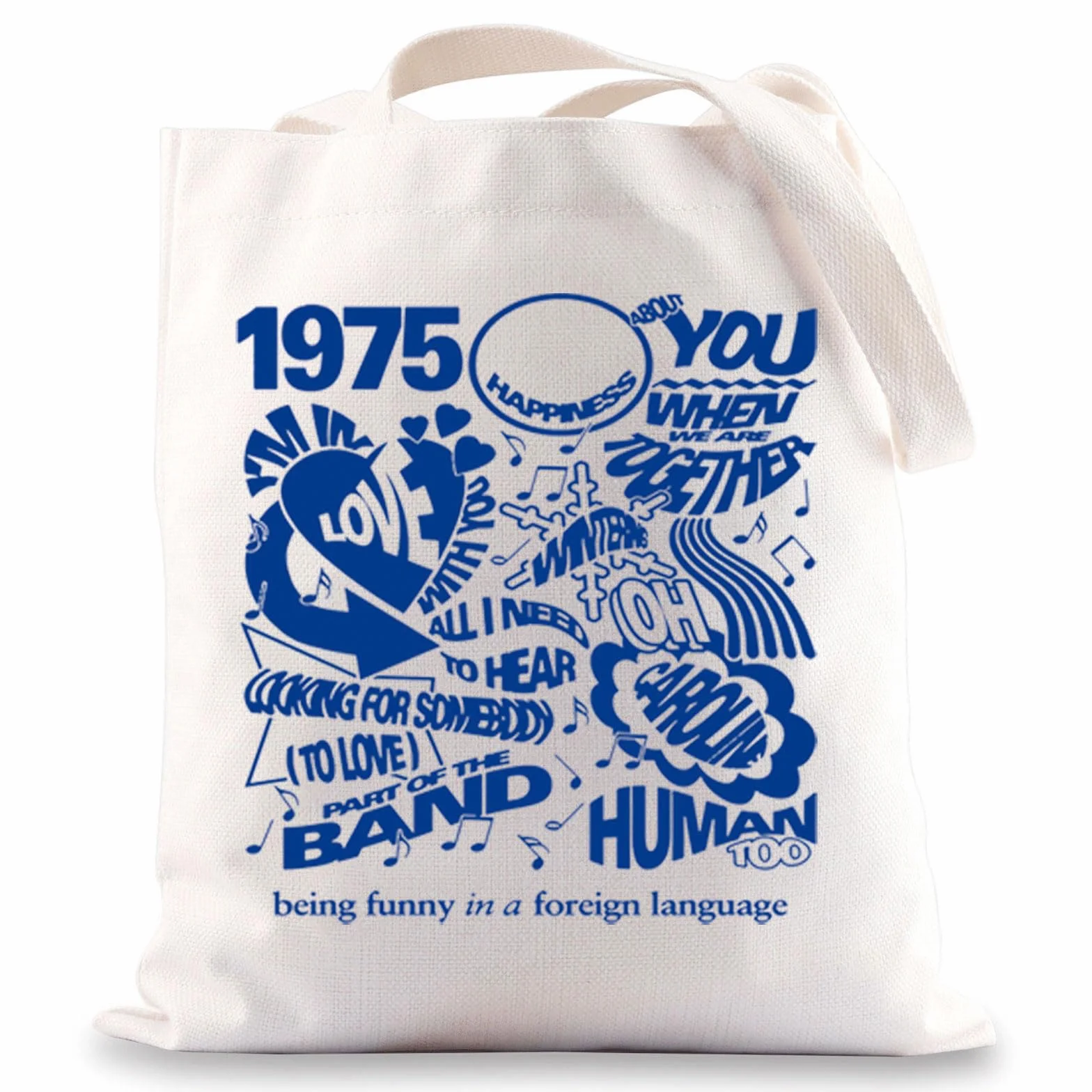 BWWKTOP Indie Rock Band - Bolsa de mano inspirada en álbumes de música, regalos para fanáticos del rock, bolsa de mano para mujeres y niñas