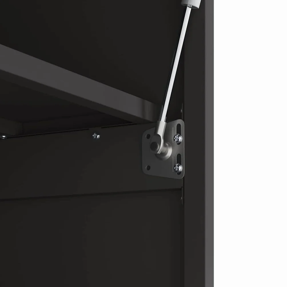 vidaXL Armario de Pared para el Garaje Negro 90 x 40 x 53 cm, Sala, Muebles Modernos de Almacenamiento, gabinete Funcional, diseñado para Ahorrar Espacio, ¡Organiza tu hogar
