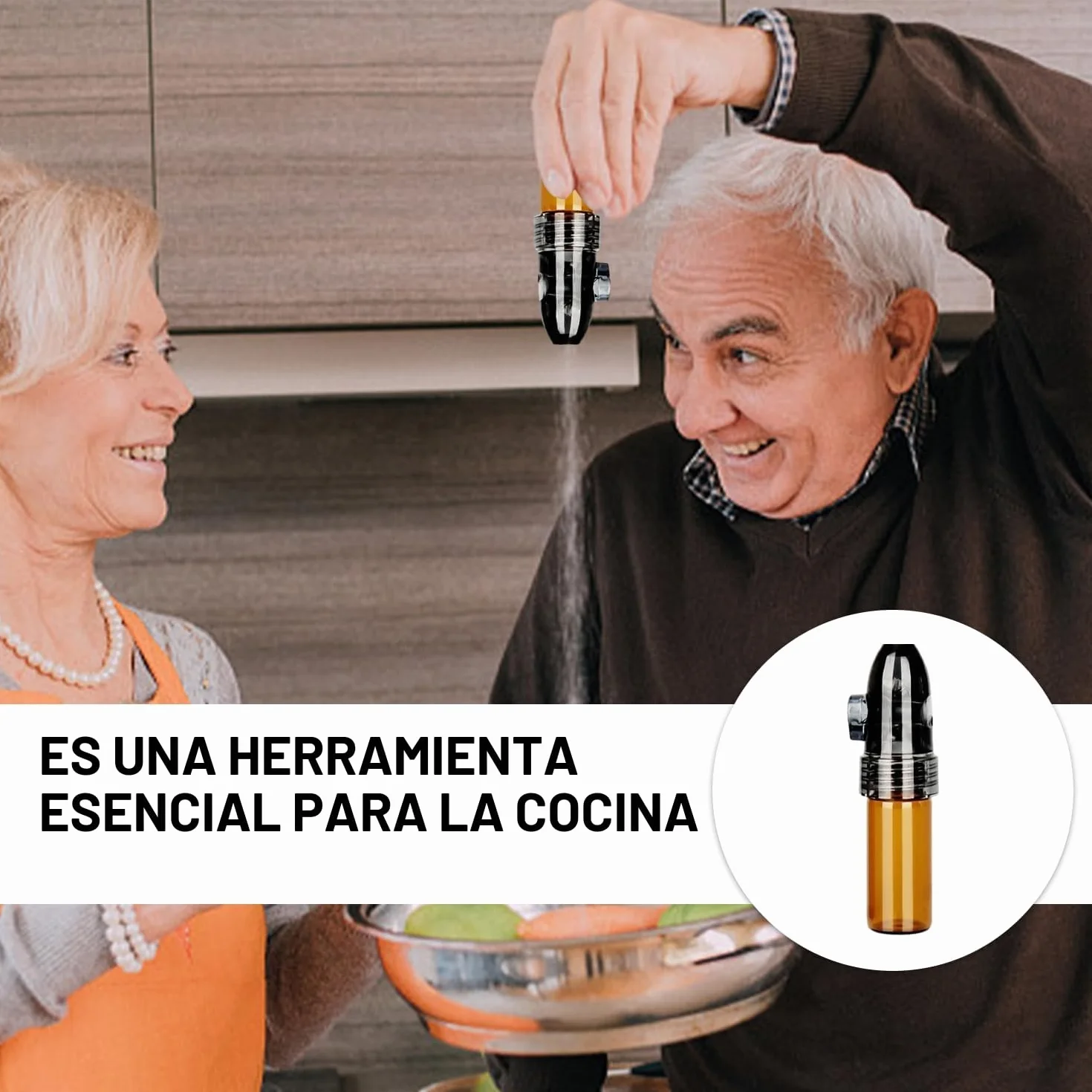 MEMOFYND 4 botellas de especias con mini embudo, dispensador de polvo