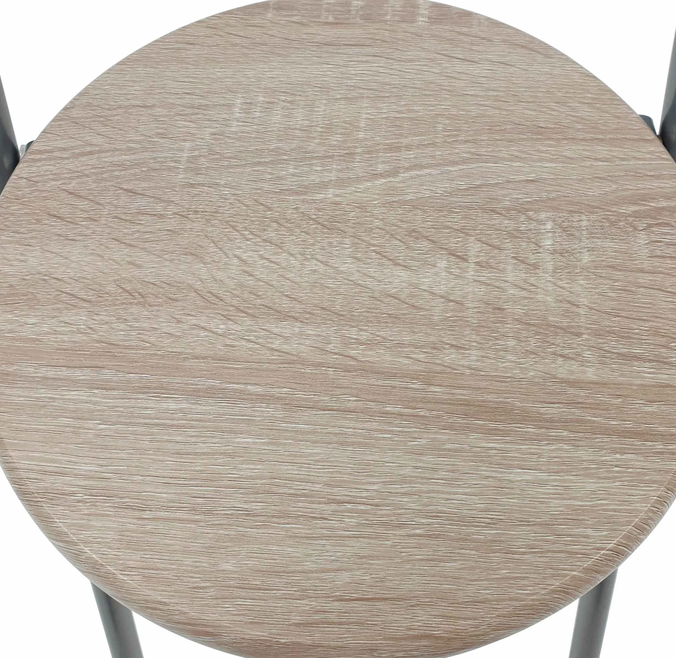 THE SECRET HOME - Pack de 2 Sillas Plegables - Sillas Plegable de Metal y Madera - Decoración para el Hogar - Ideales para Cocina (Alto. 67 cm x Largo. 38 cm - Plateado)