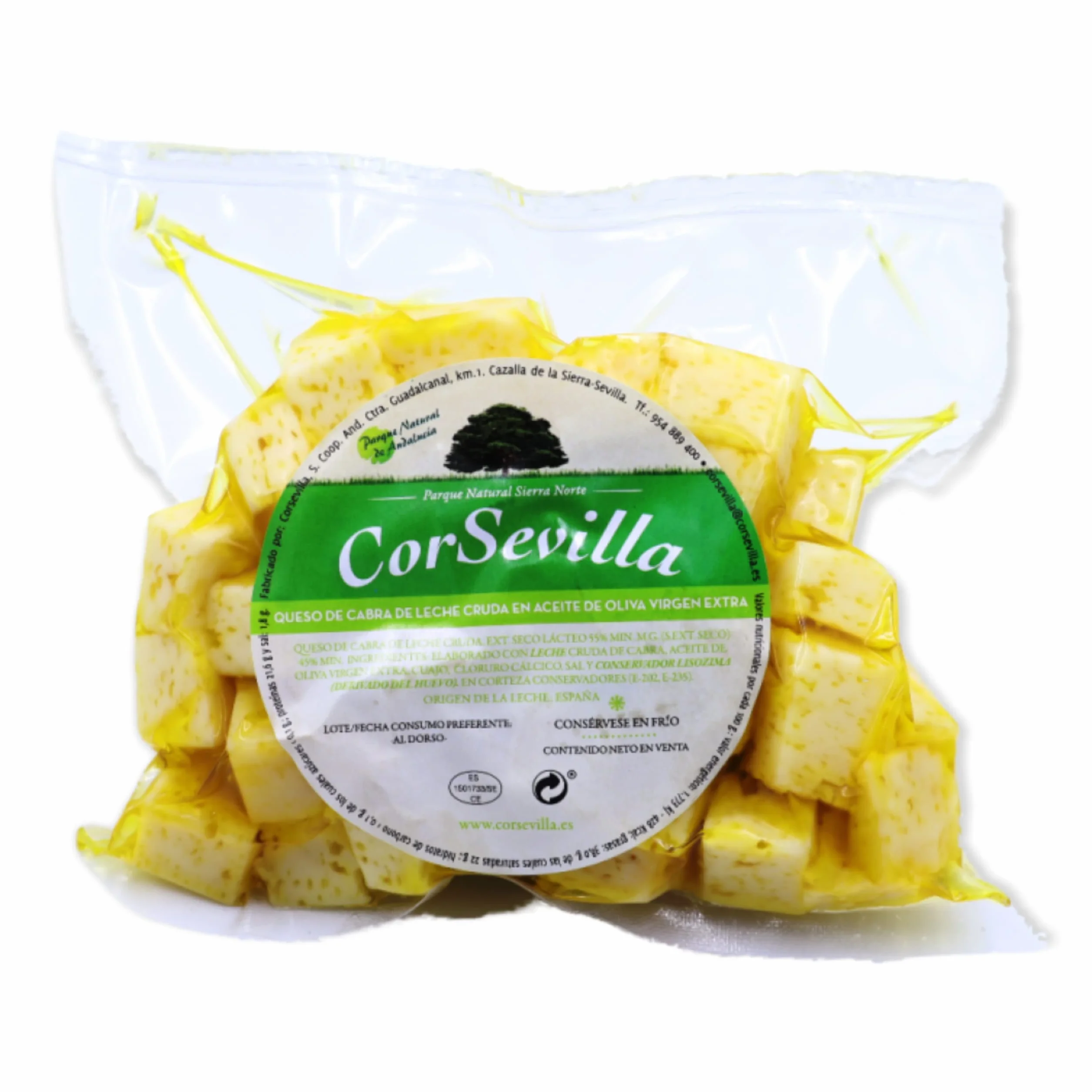 Queso Curado Cabra Leche Cruda Aceite de Oliva Virgen Extra Gourmet 0.400 gramos