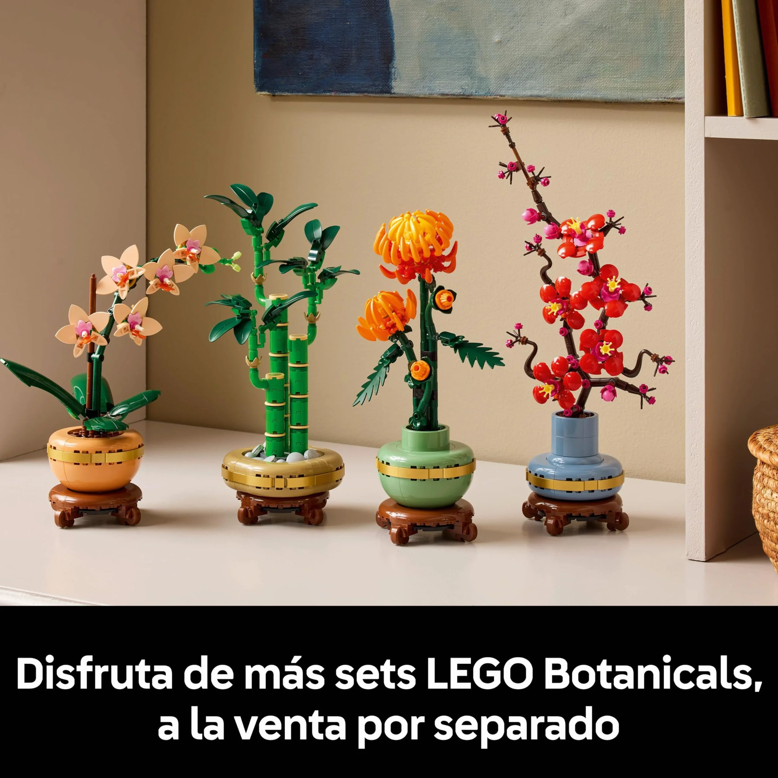 LEGO Botanicals Miniorquídea 10343 Maqueta para Construir Adultos Orquídea Flor Planta Artificial Decoración Hogar