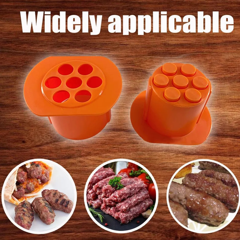 Cevapcici Presse, Cevapcici Maker, Croquetero, Extrusora Manual para Salchichas de Perro Caliente, Máquina de Perro Caliente, Exprimidor de palitos de Carne