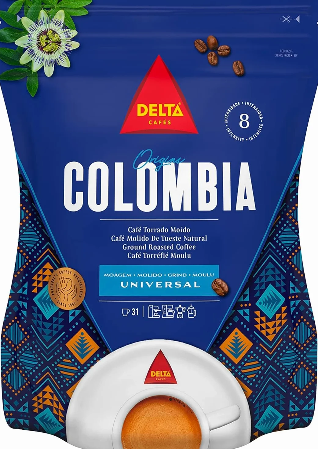 Delta Cafés Origen Colombia Café Molido Certificado 220 g