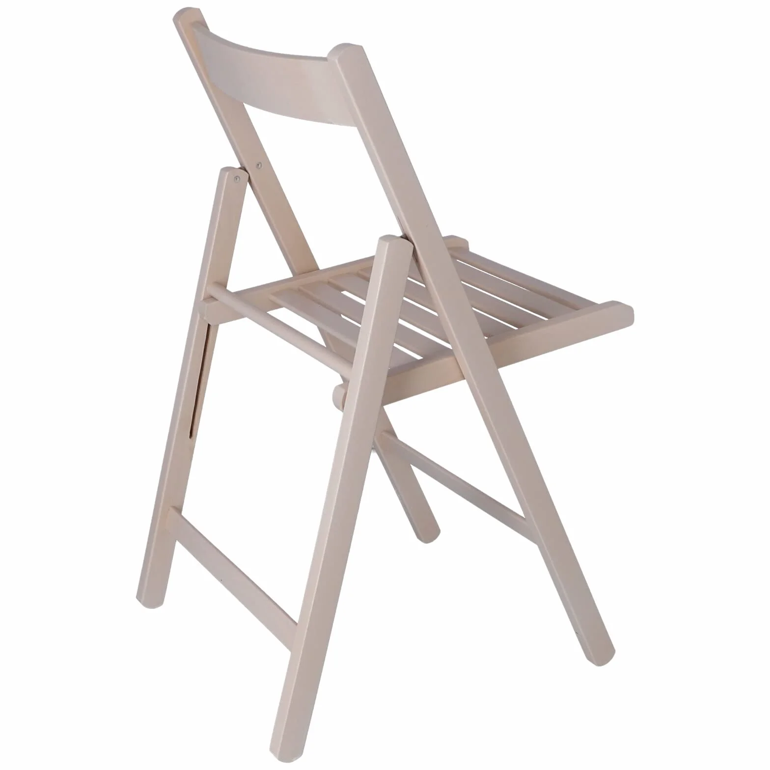 Aranaz | Silla Plegable | Diseño Moderno | Sillas Plegables y Ligeras para Exterior, Jardín o Terraza | Sillón con Reposabrazos y Respaldo | Asiento de Playa | Madera de Haya | Blanca | 43 x 47 x 79cm