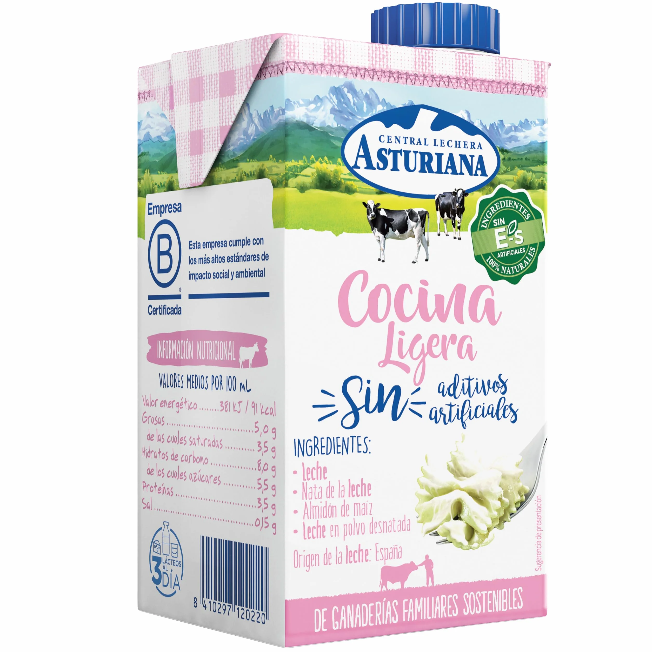 Central Lechera Asturiana Nata Cocina Ligera Brik 500ml