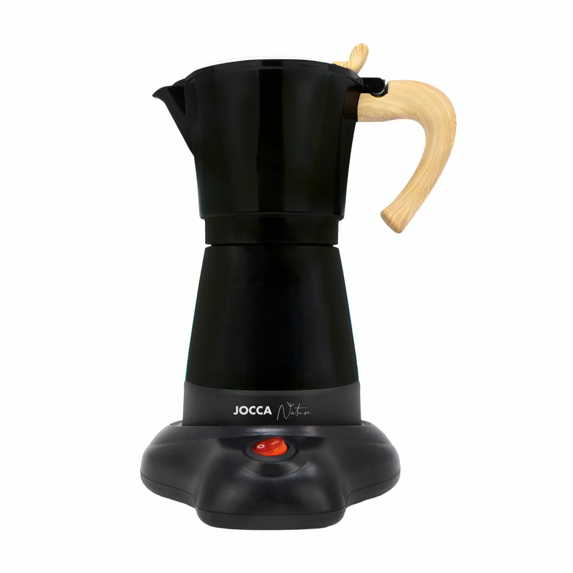 Jocca Cafetera Italiana Eléctrica de Aluminio 6 Tazas Máquina de Café Estilo Moka
