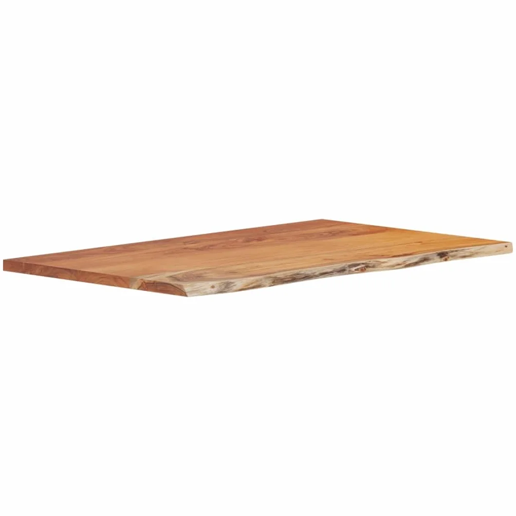 vidaXL Encimera de Baño Rectangular, Tablero de Tocador, Encimera de Lavabo, Tablero para Armario, Madera Maciza de Acacia 110x60x2,5 cm