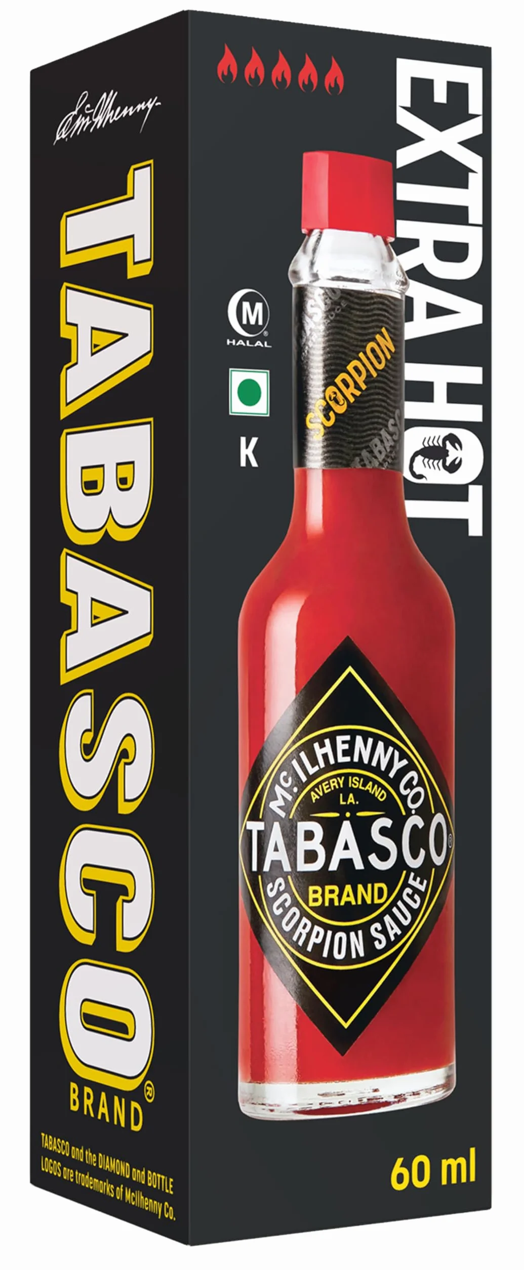 Tabasco Scorpion Salsa Picante Extremo 60 ml