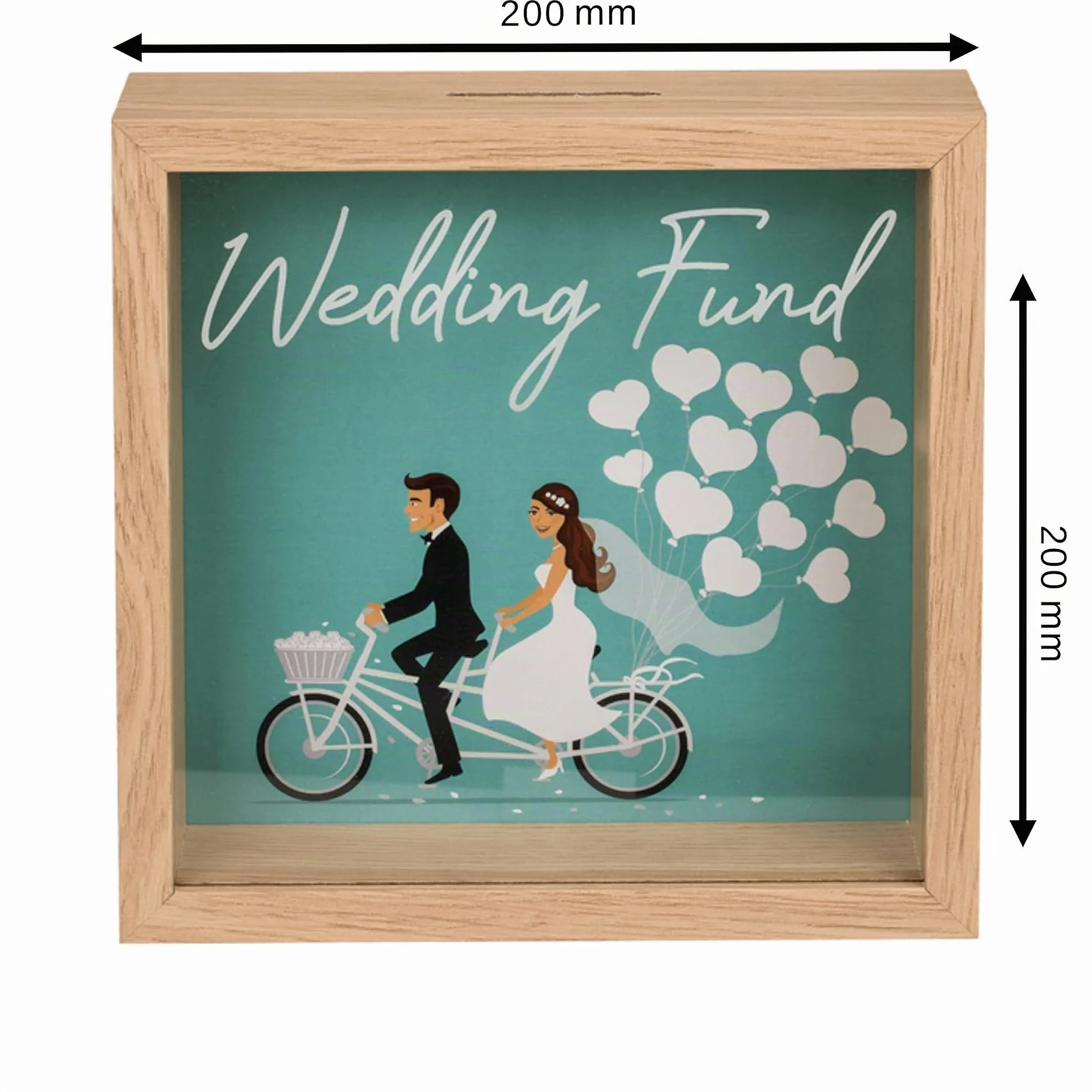 Hucha de Madera para Boda 20 x 20 cm