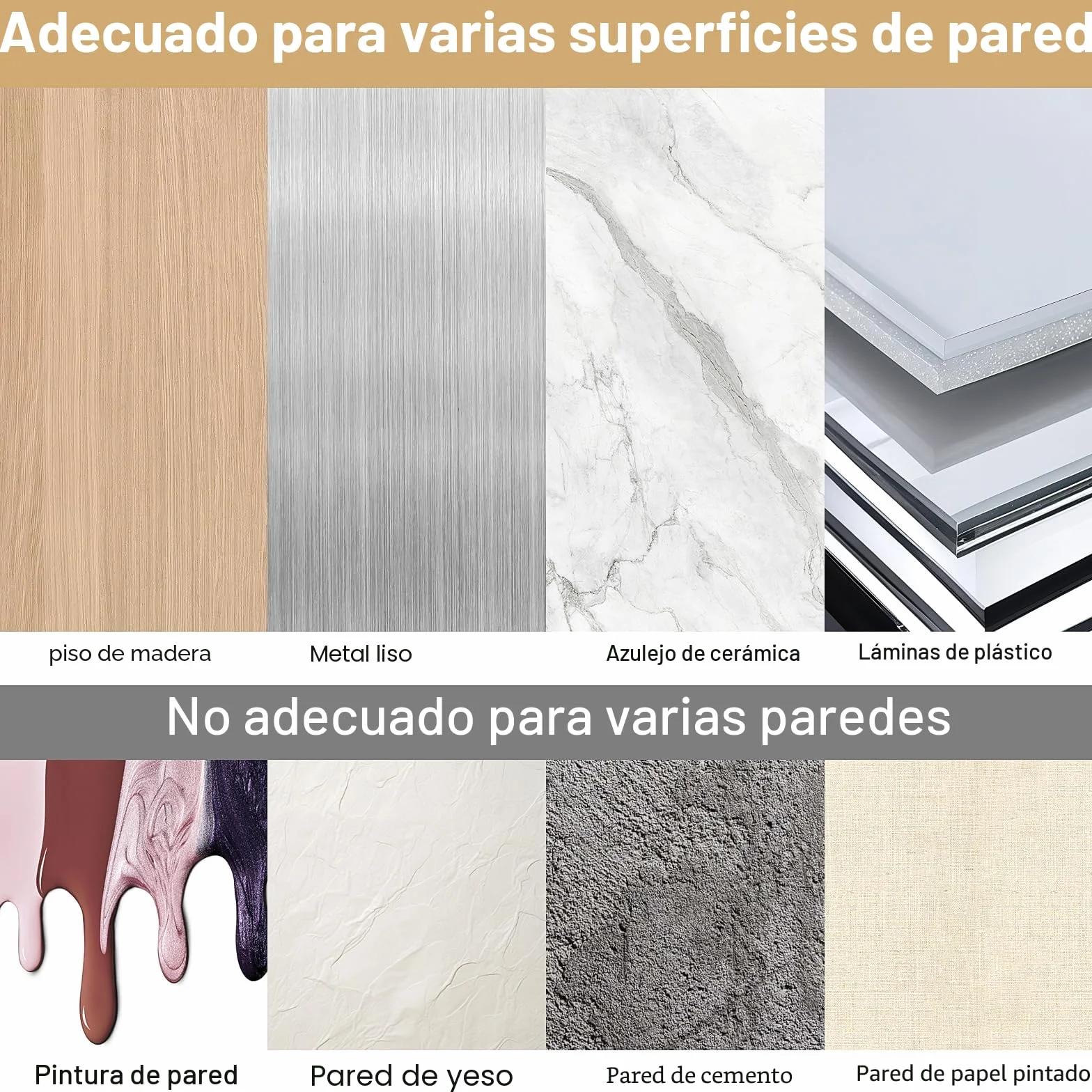 Portacuchillas magnético 30 cm acero inoxidable autoadhesivo
