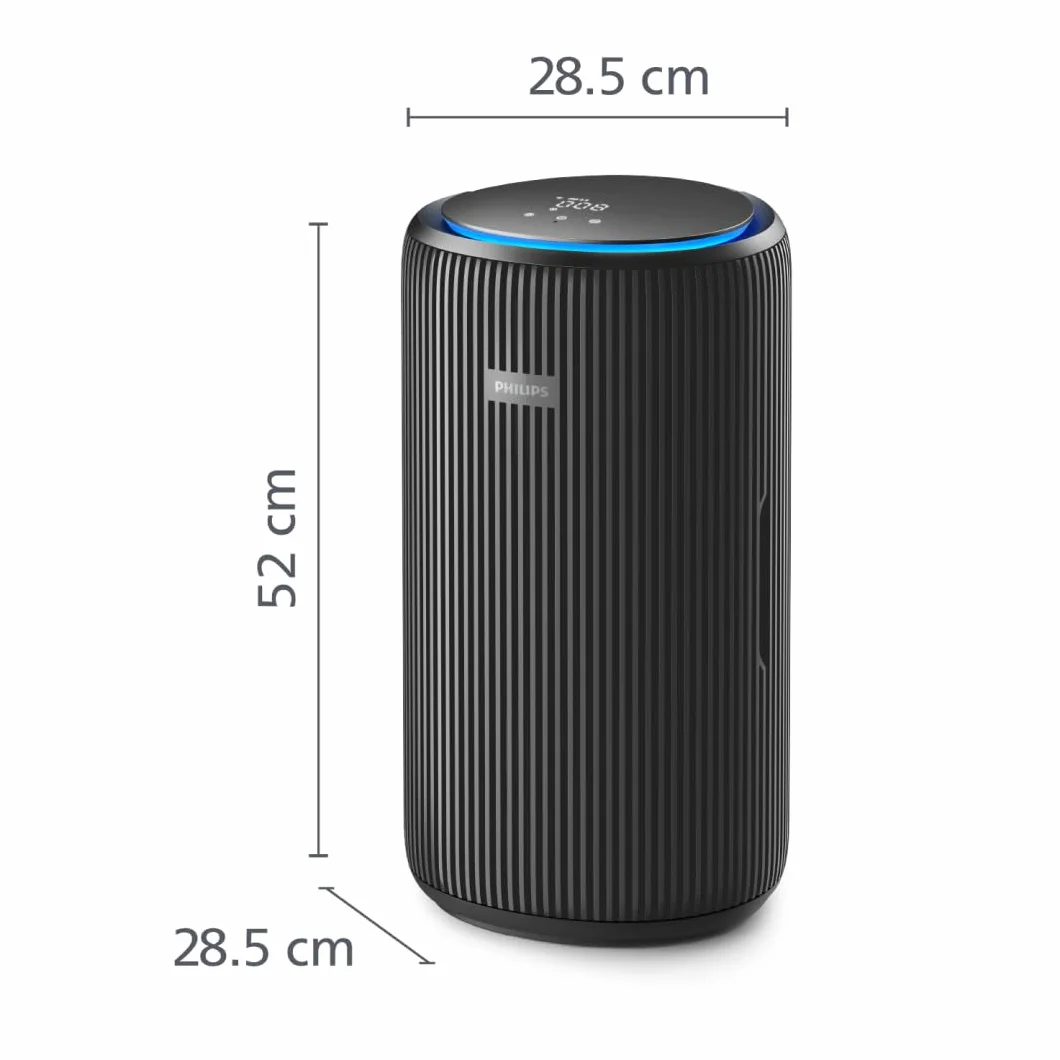 Philips Purificador de aire Serie 4200 HEPA NanoProtect doble filtro carbón activo CADR 600m³/h 156m² AC4221/11