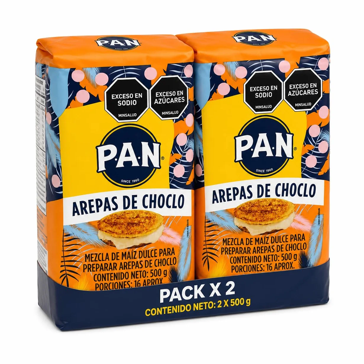 HARINA PAN MEZCLA DE MAIZ DULCE PARA AREPAS DE CHOCLO PACK 2 X 500 GRAMOS