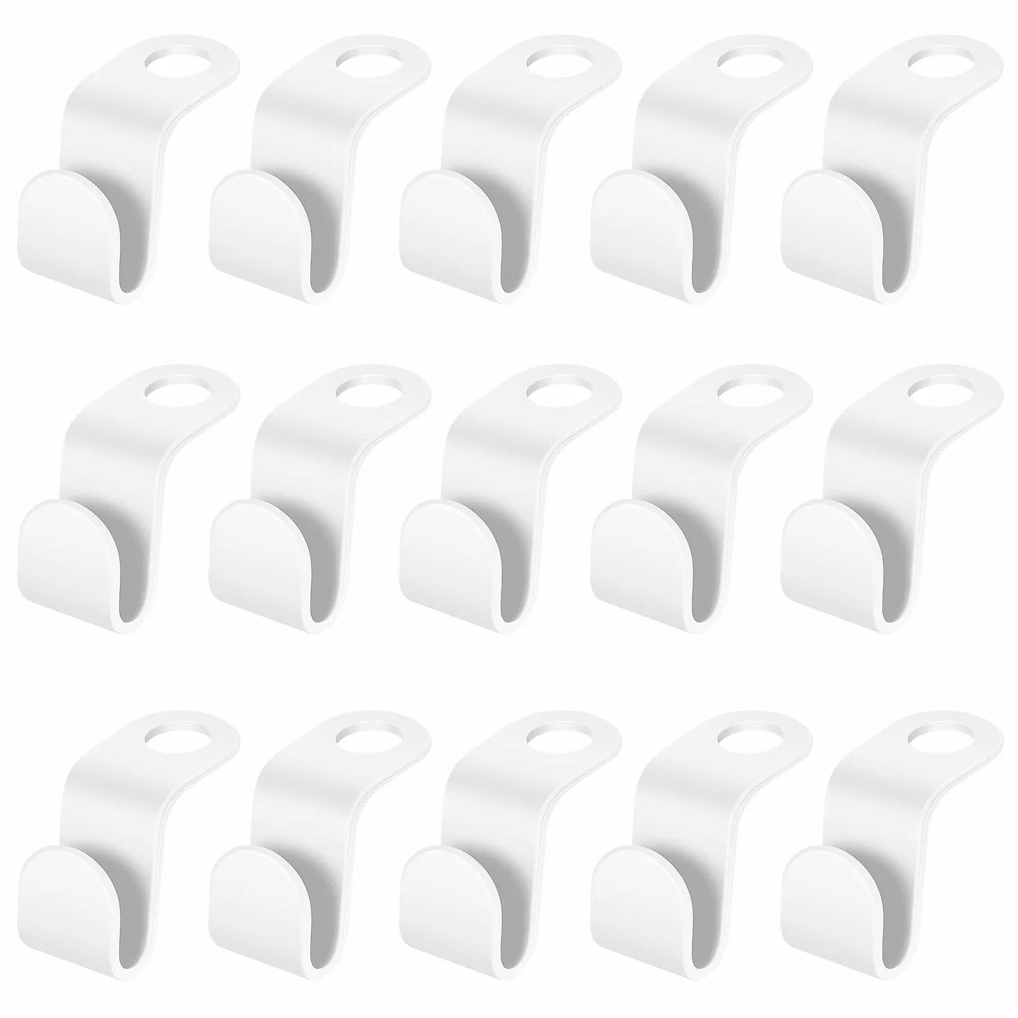 50 PCS Perchas de Ropa en Cascada, Ganchos de Conexión Ganchos para Ropa Ganchos Conectores para Organizador de Guardarropa Soporte para Corbatas (Blanco)