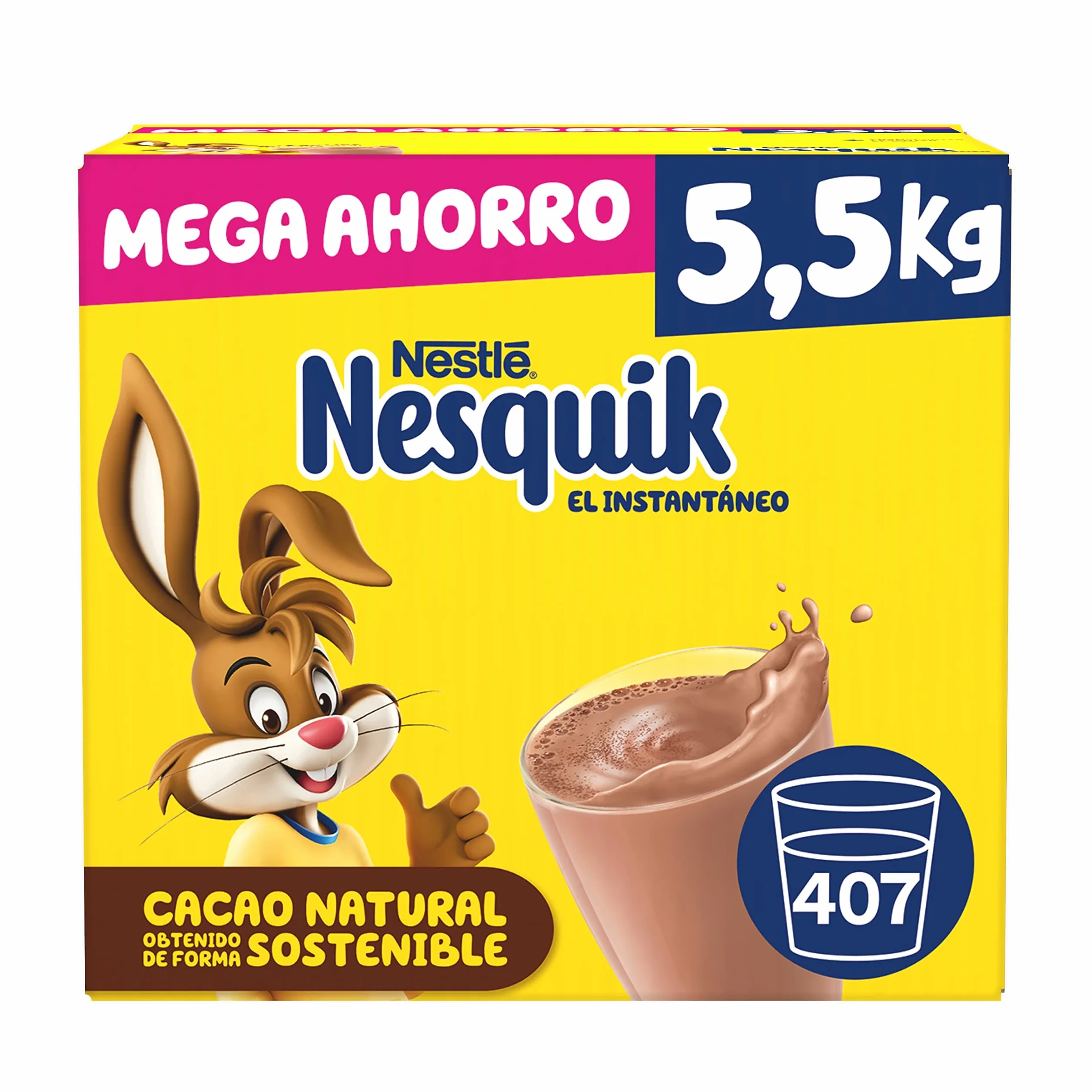 NESTLÉ NESQUIK Instantáneo Cacao Soluble 5.5kg Estuche