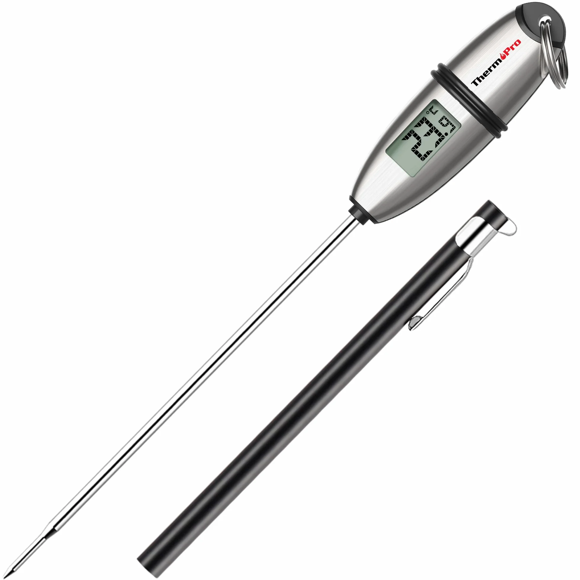 ThermoPro TP02S Termómetro Cocina Lectura Instantánea Digital Sonda Larga Carne Barbacoa