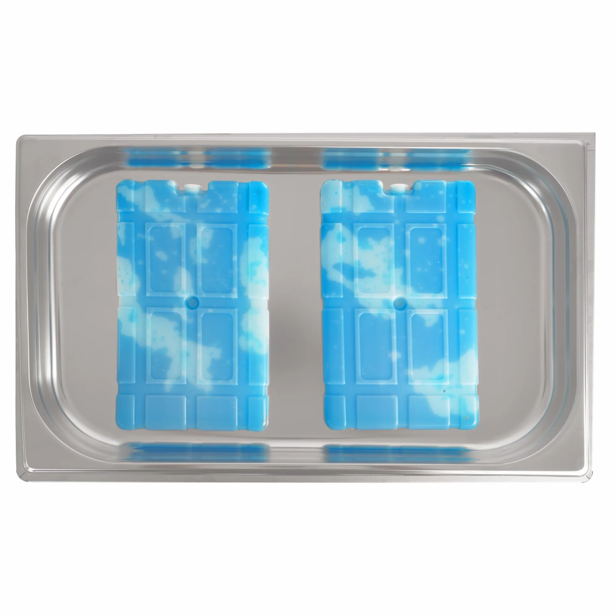Mahlzeit Plato de servicio refrigerado | 54 x 34 x 24,5 cm | GN 1/1 Plato refrigerado con tapa, sistema de recipiente refrigerado con acumulador de frío | Plato para mantener fresco, tapa de servicio