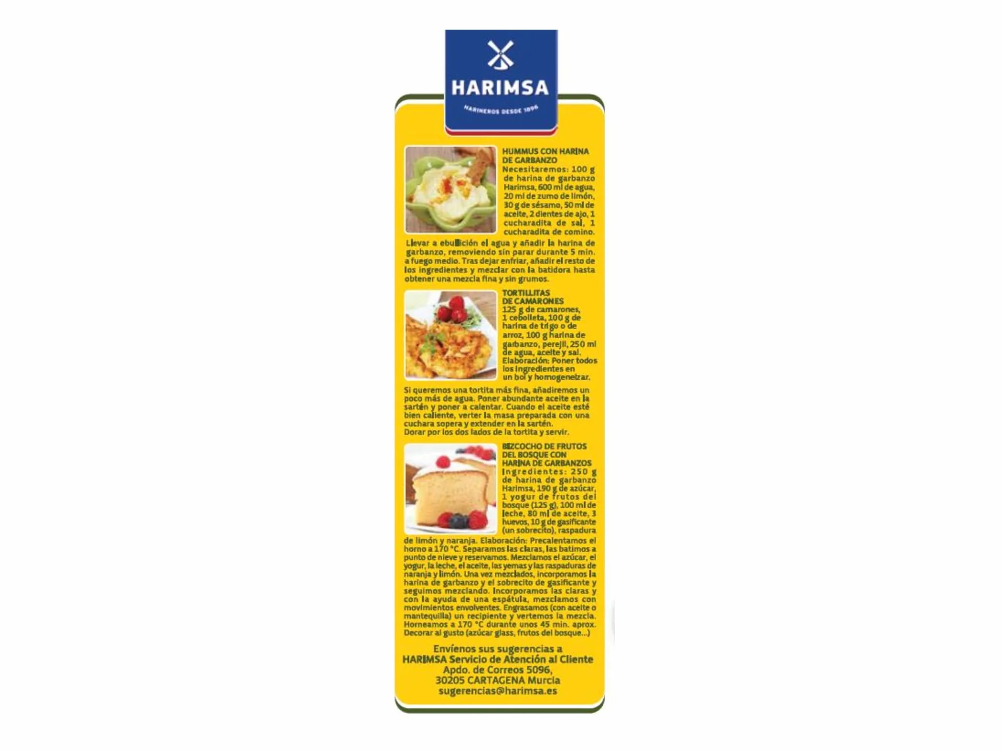 Harimsa Harina de Garbanzo sin Gluten 400 g