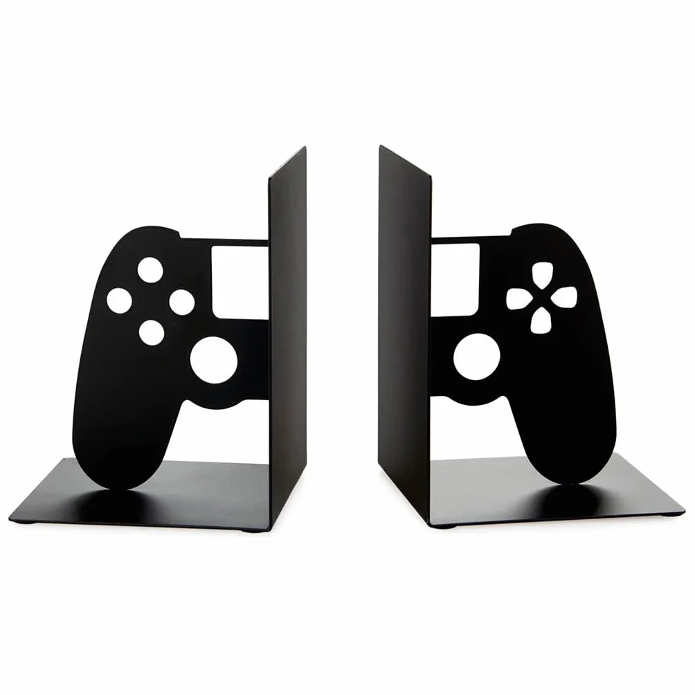 Balvi Soporte Videojuegos Joypad Color Negro Sujetador de Videojuegos para Estanteria con Forma de Ma