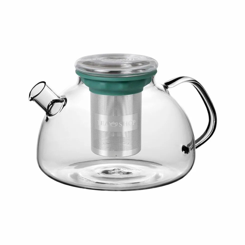 Tetera All in One Basil 1L de Porcelana con Infusor y Filtro de Acero Inoxidable