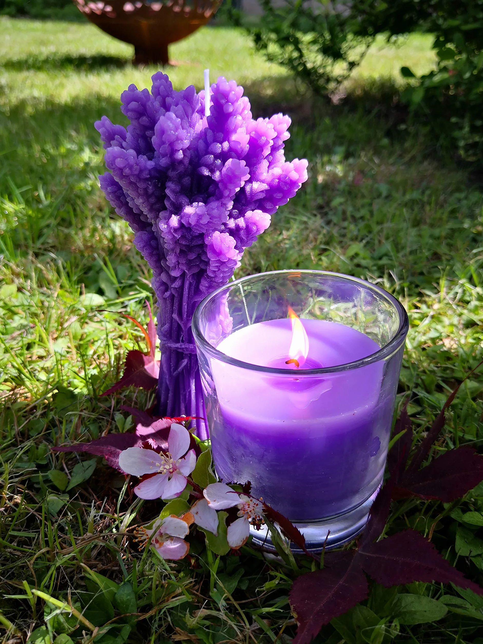 Vaso votivo de Lavanda pequeño Morado