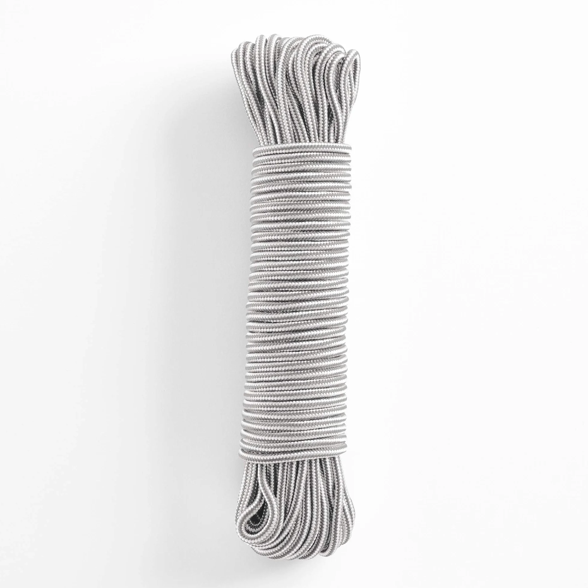 Cuerda de Nylon Antideslizante 20 m Gris para Interior y Exterior