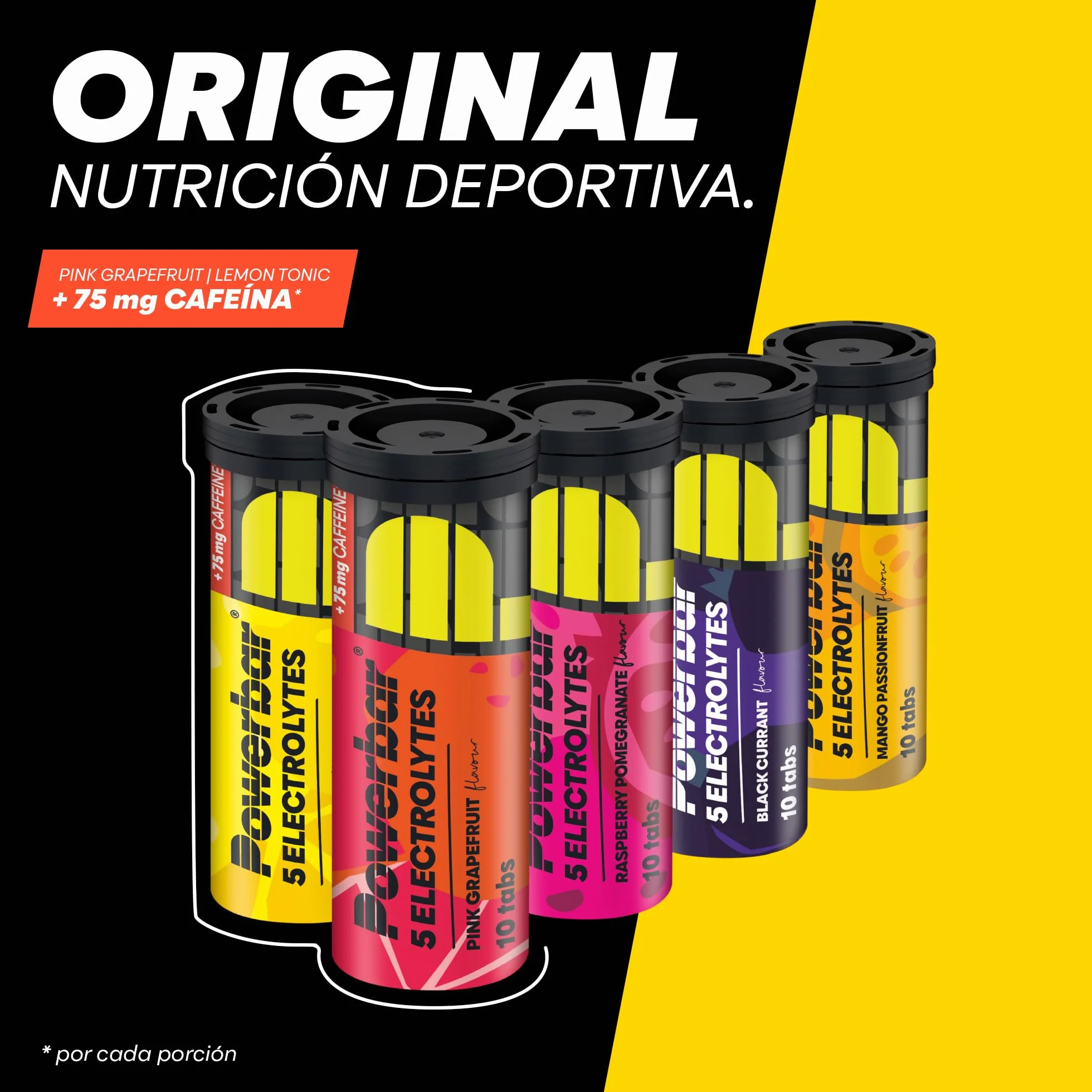 PowerBar 5 Electrolytes Mango-Passionfruit 12x10Tabs Pastillas Efervescentes
