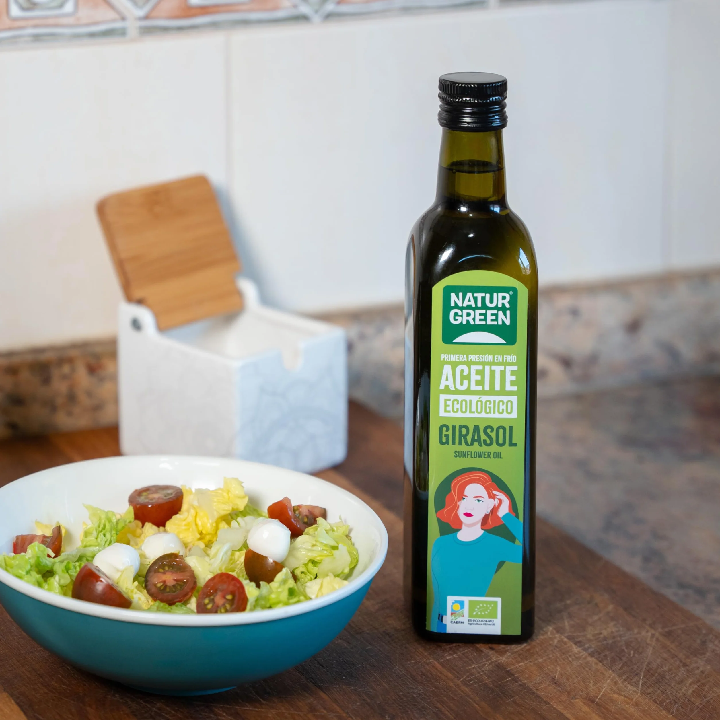 NaturGreen Aceite de Girasol Bio 100% Omega-3 Primera Presión 500 ml