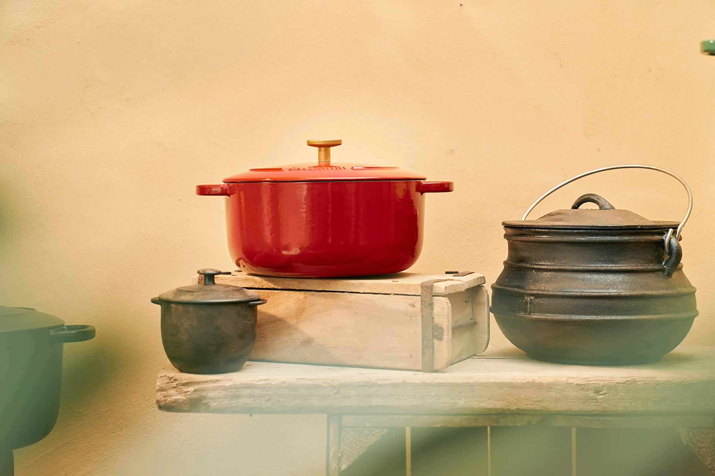 BALLARINI Bellamonte Cocotte, rustidera, olla de cocción hierro colado esmaltado, redonda, 26 cm, 5,5 l, rojo