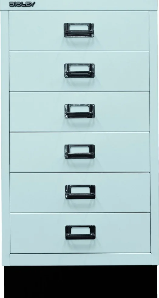 Bisley multid rawer, 29er Serie con Socket, DIN A3, 6 cajones, Metal, 645 Luz Gris, 43.2 x 34,9 x 67 cm