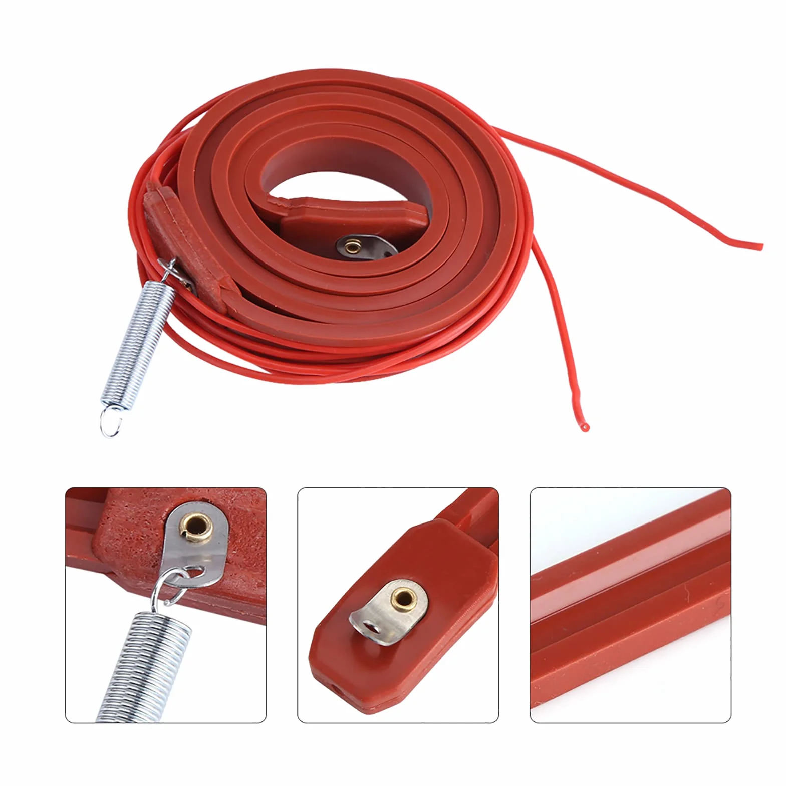 Cinturón Calefactor, 75W 220V Tira Calefactora Multiusos Acondicionador De Tubería Compresor Vino Cerveza Cerveza Cinturón Calefactor Caucho De Silicona Cinturón Calefactor Calentador De Tira Doblada
