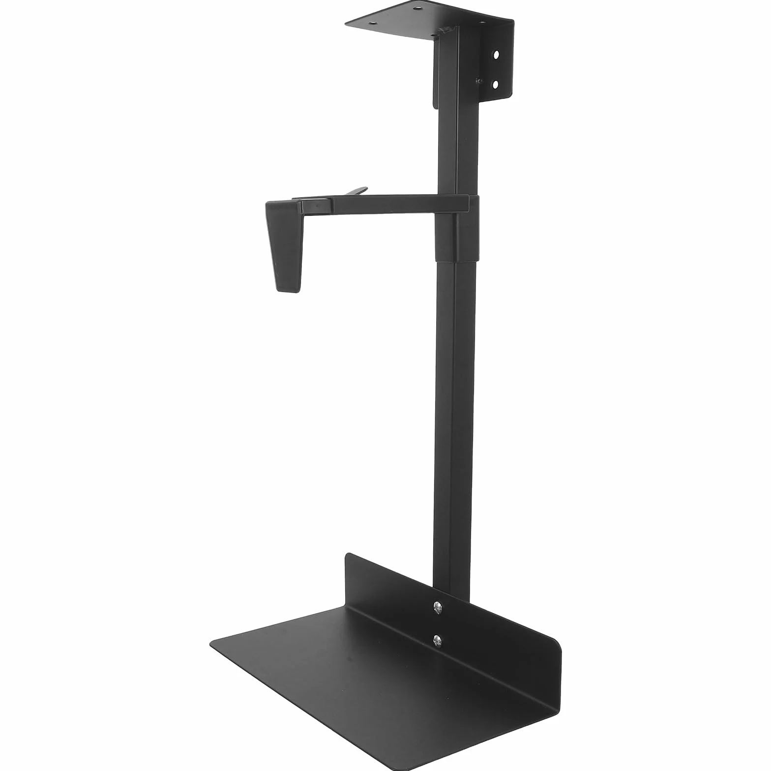 Soporte Torre Pc Escritorio Colgante de Acero Laminado en Frío Negro | Capacidad 25kg, Fácil Instalación bajo Mesa, para CPU, Optimiza Espacio, Uso en Oficina