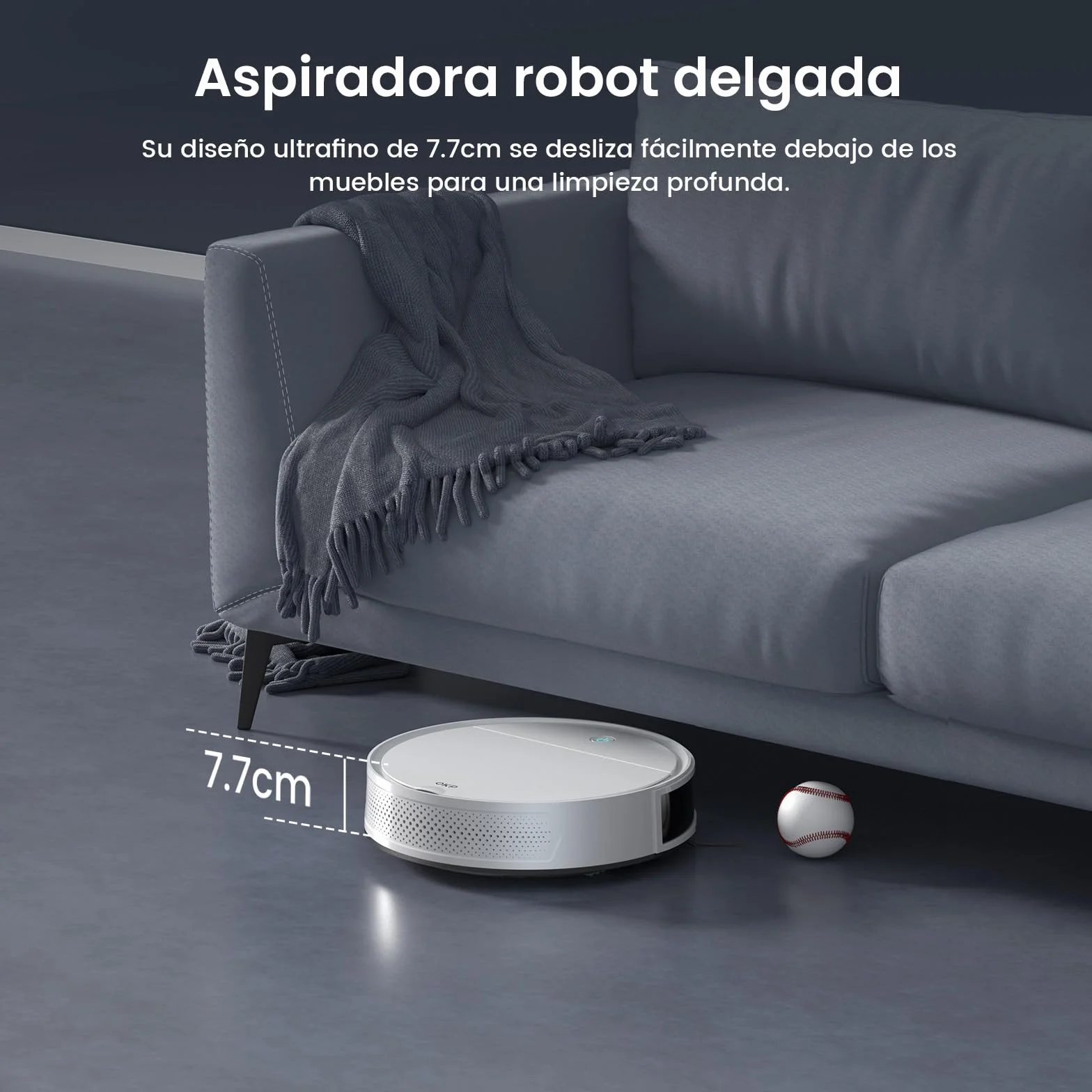 OKP Robot Aspirador y Fregasuelos, 5000pa, 180min, 190° PSD Evitación Precisa Obstáculos, Carga Automática,Aumenta Succión en Alfombra, Robot Aspiradora con 4 Modos de Limpieza, WiFi/App/Alexa