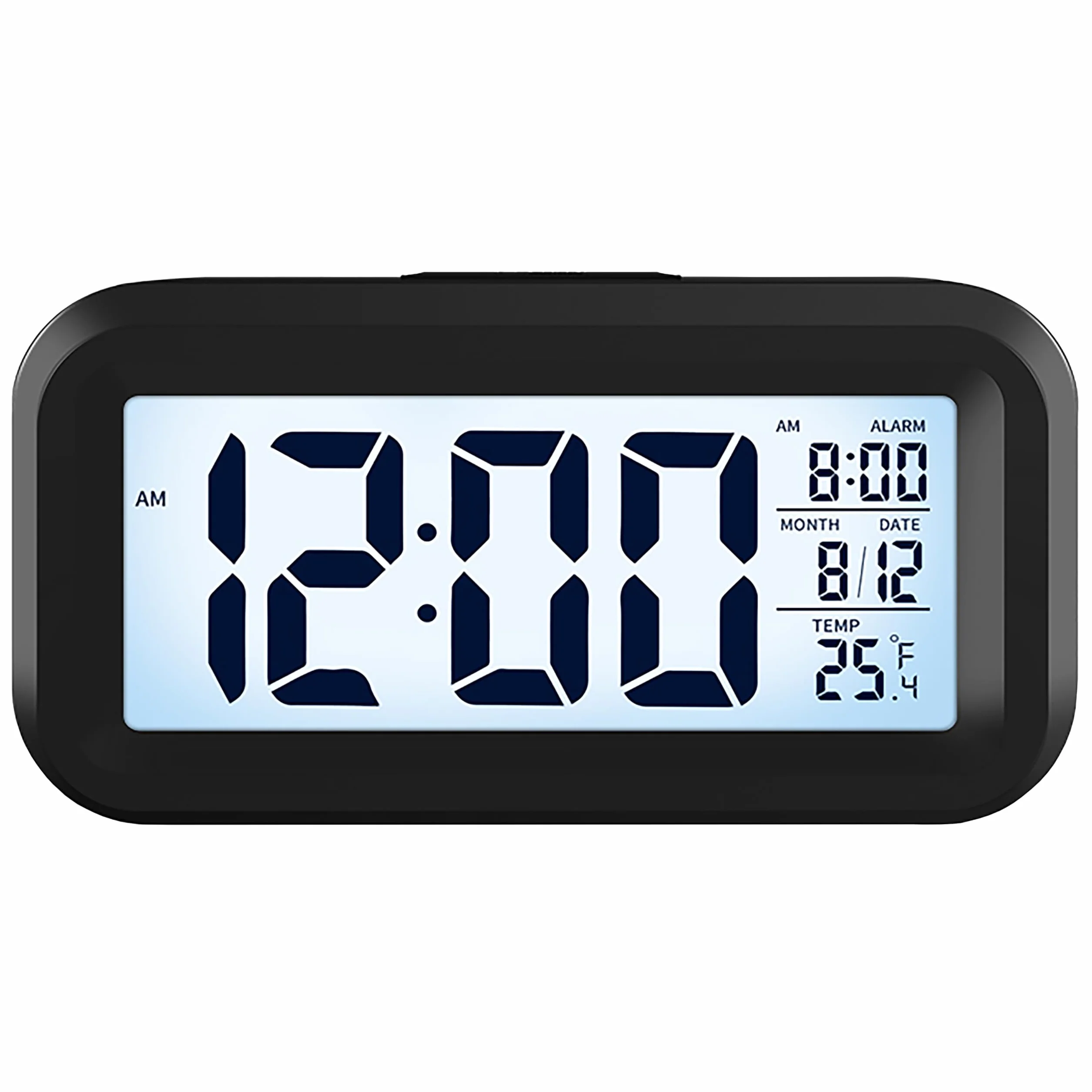 APM Snooooze Reloj Despertador Digital para Dormitorio, Pantalla 12/24H, Negro