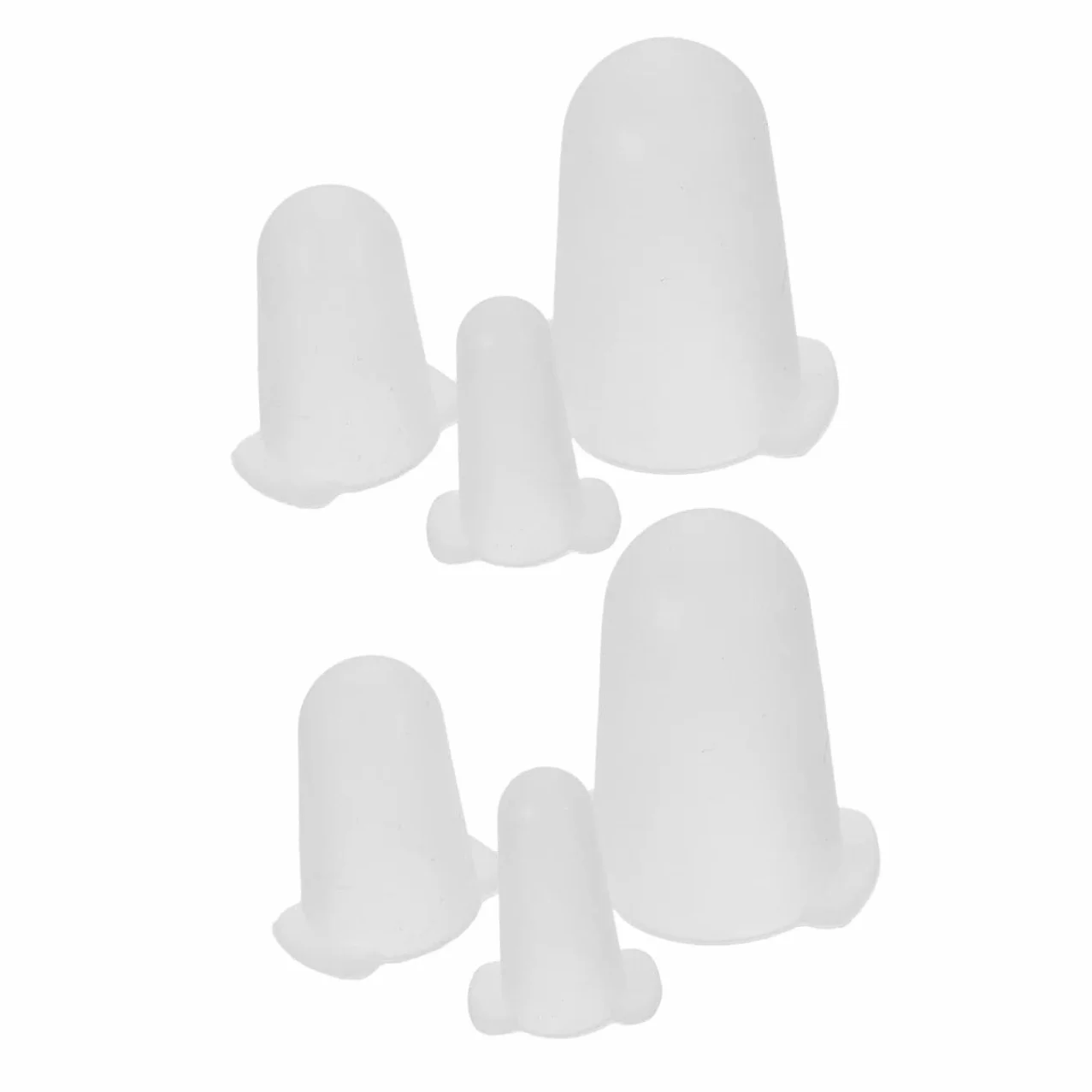 Mikikit Fundas de Silicona 6 de Color Blanco Protección Antirayaduras y Antideslizante para Boquillas de Manga Pastelera para Decoración de Pasteles en Eventos