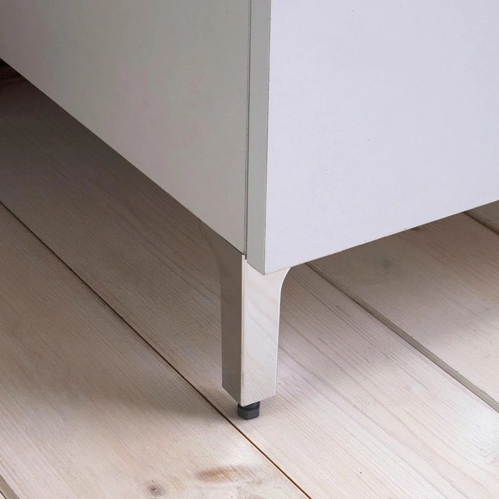 Kiamami Valentina - Mueble con lavabo de 45 cm blanco con lavabo y tabla de lavado | Pratico