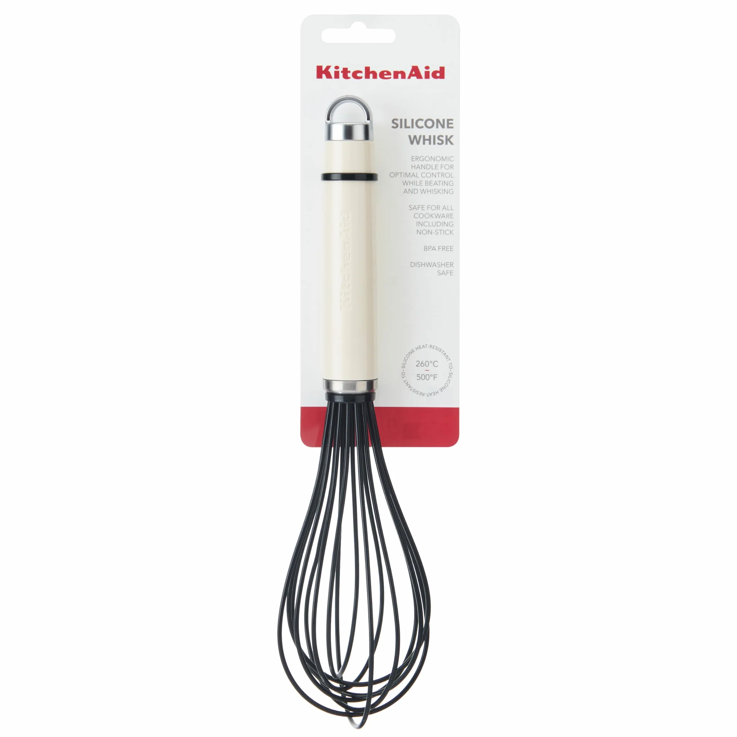 KitchenAid Classic Batidor de Silicona Crema Almendra