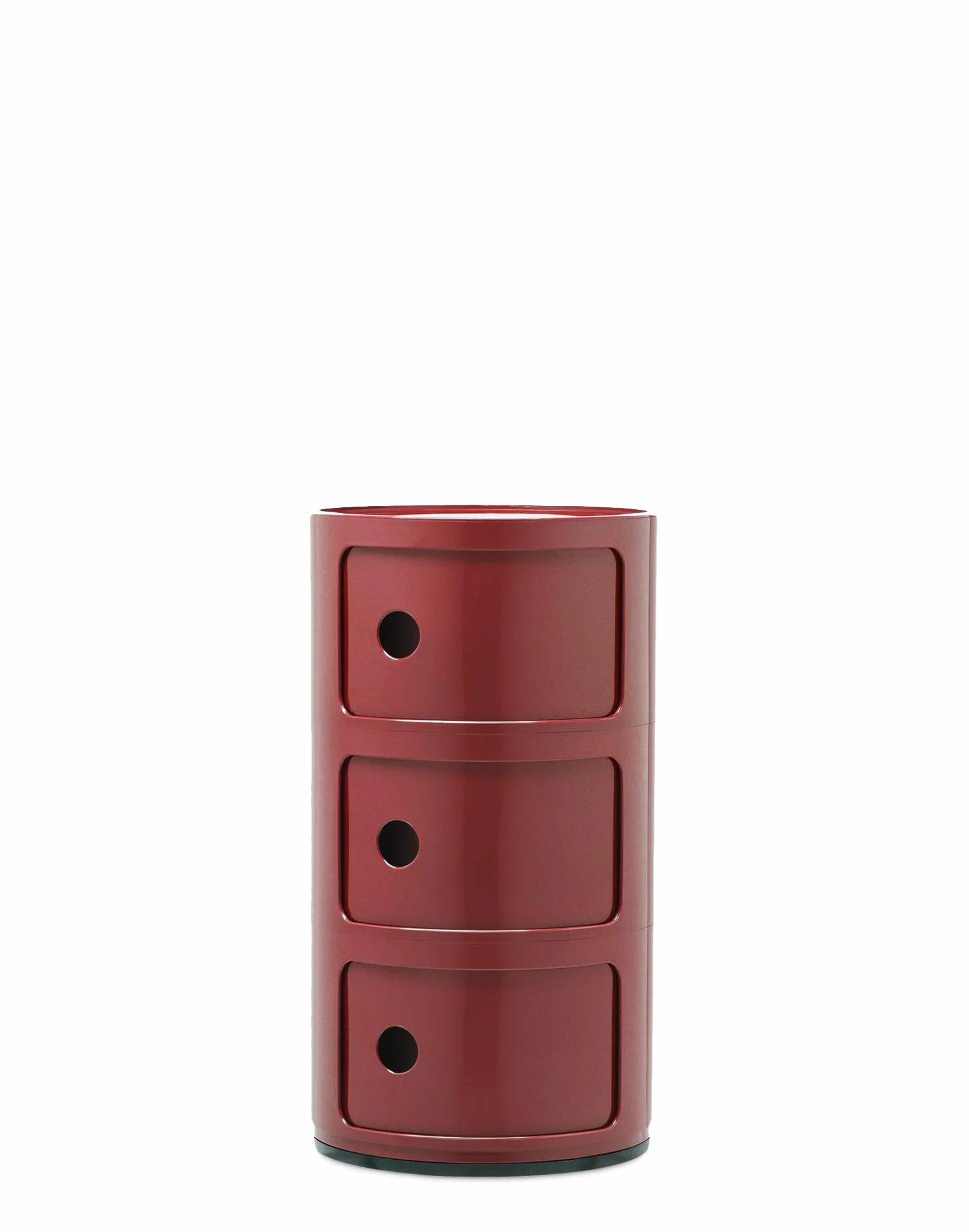 Kartell Componibili, Mueble Contenedor 3 Elementos, Burdeos