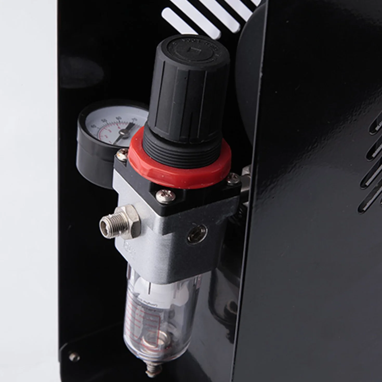 Compresor de aerógrafo Fengda FD-186A con calderín/ORIGINAL FENGDA/regulador de presión / 3L / 4 bar/parada automática