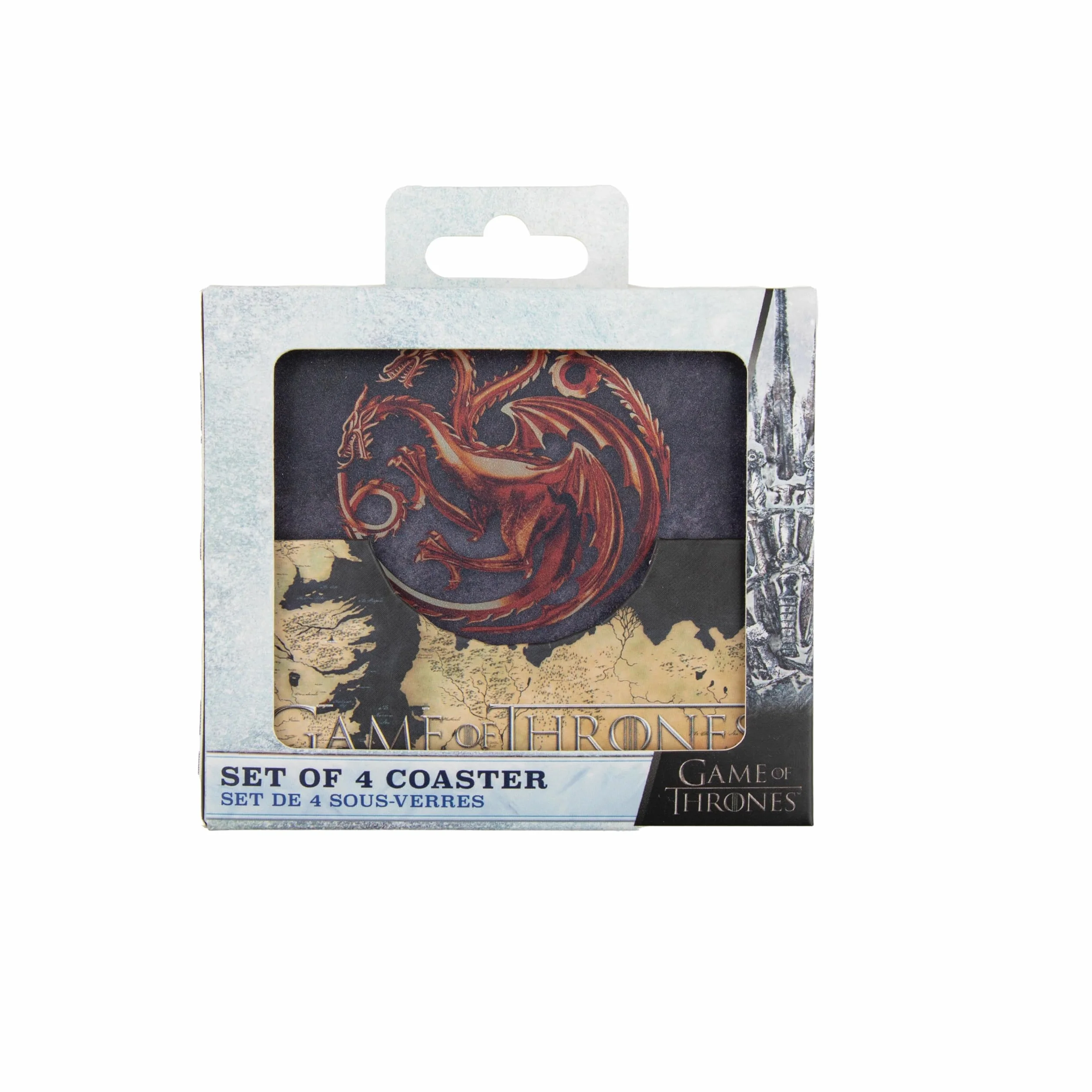 Juego de Tronos posavasos 9,5 cm Stark Targaryen Lannister Baratheon Licencia Oficial