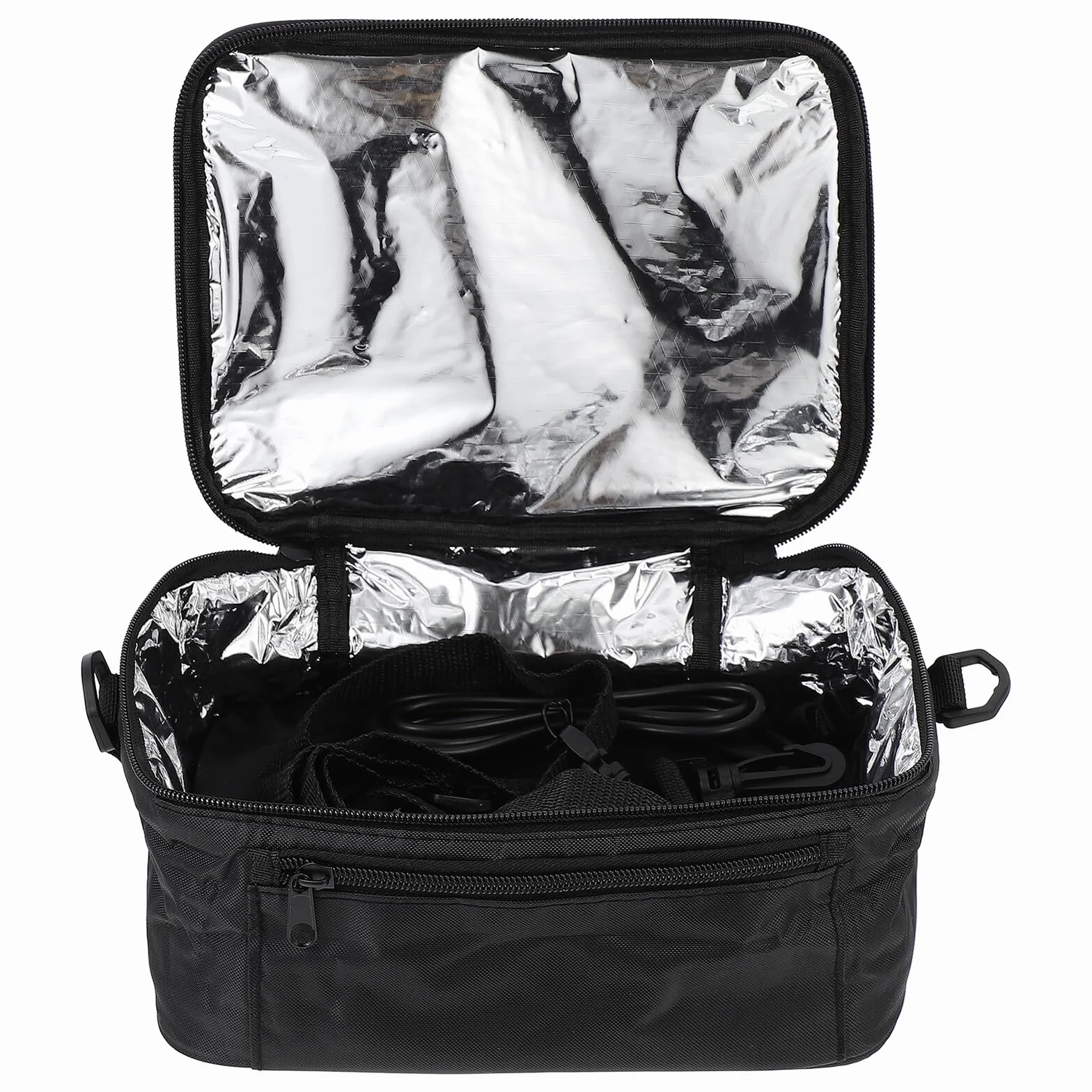 Bolsa Térmica Portátil 12v para Coche para Almuerzo Aislamiento de Tela Oxford y Aluminio para Oficina y Exteriores