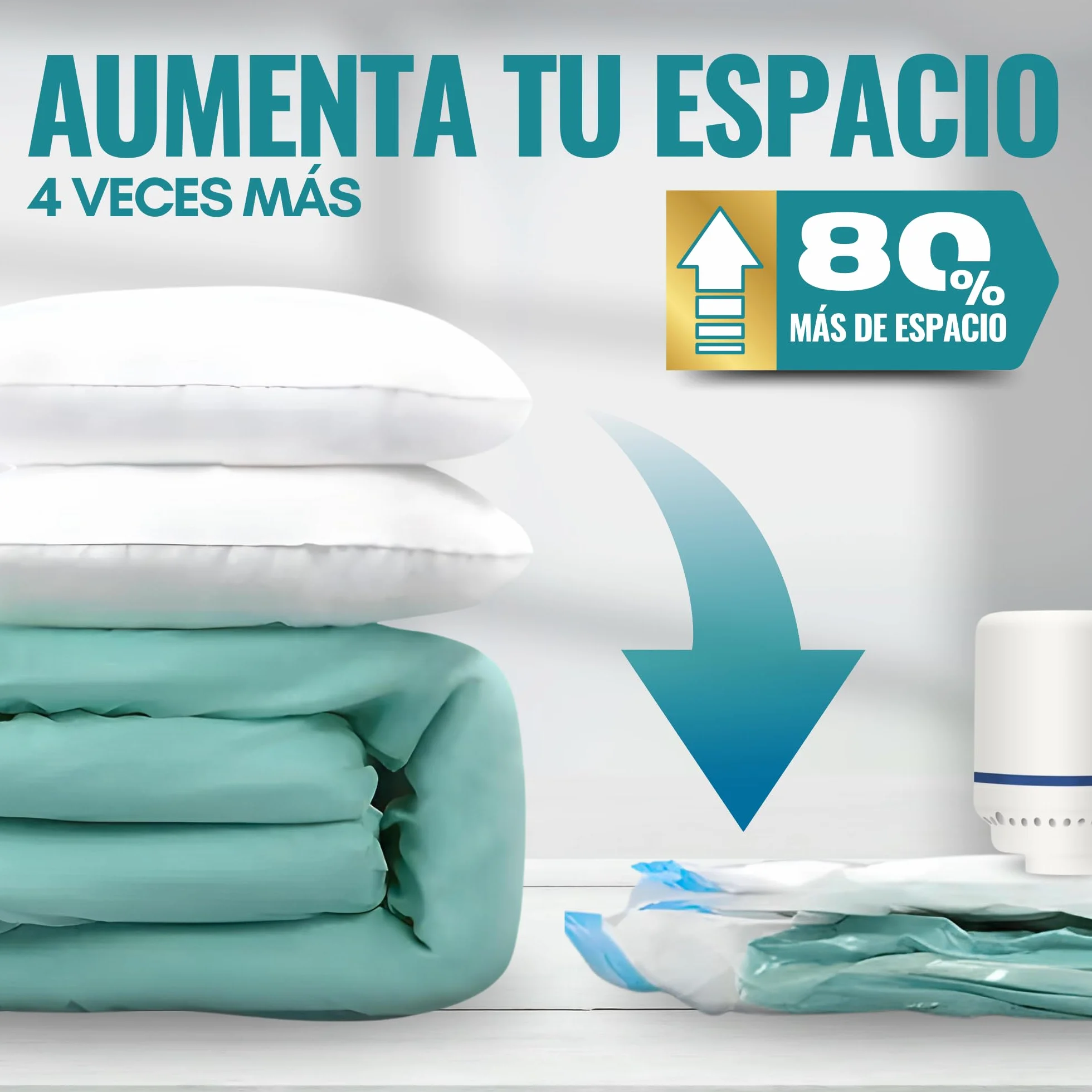 Maname Bolsas Vacío Ropa Pack 14 Bolsas al Vacío con Bomba Eléctrica