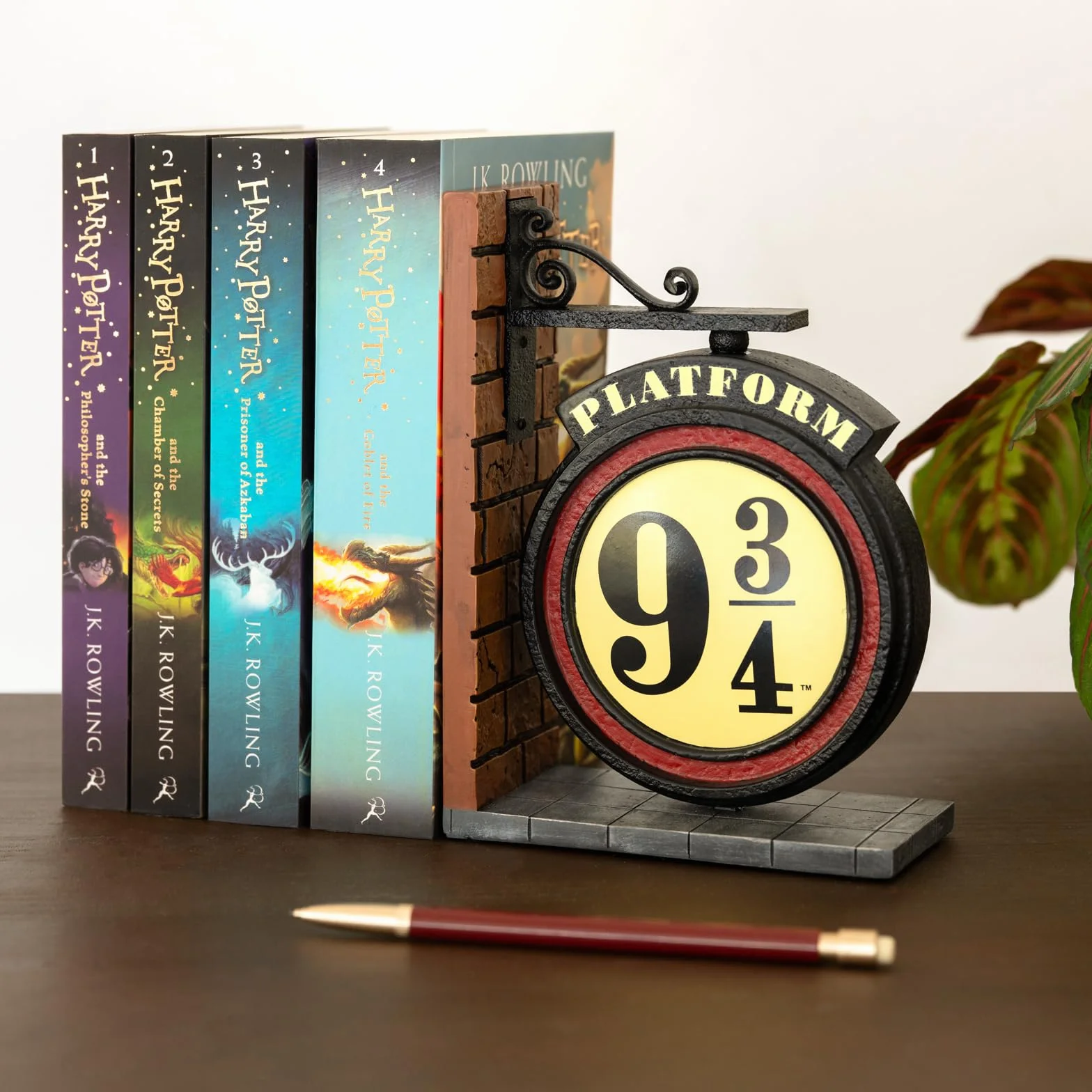 Sujetalibros Harry Potter Soporte Libros Estanterias Decoracion Habitacion Figura Anden 9 3/4 13x18cm