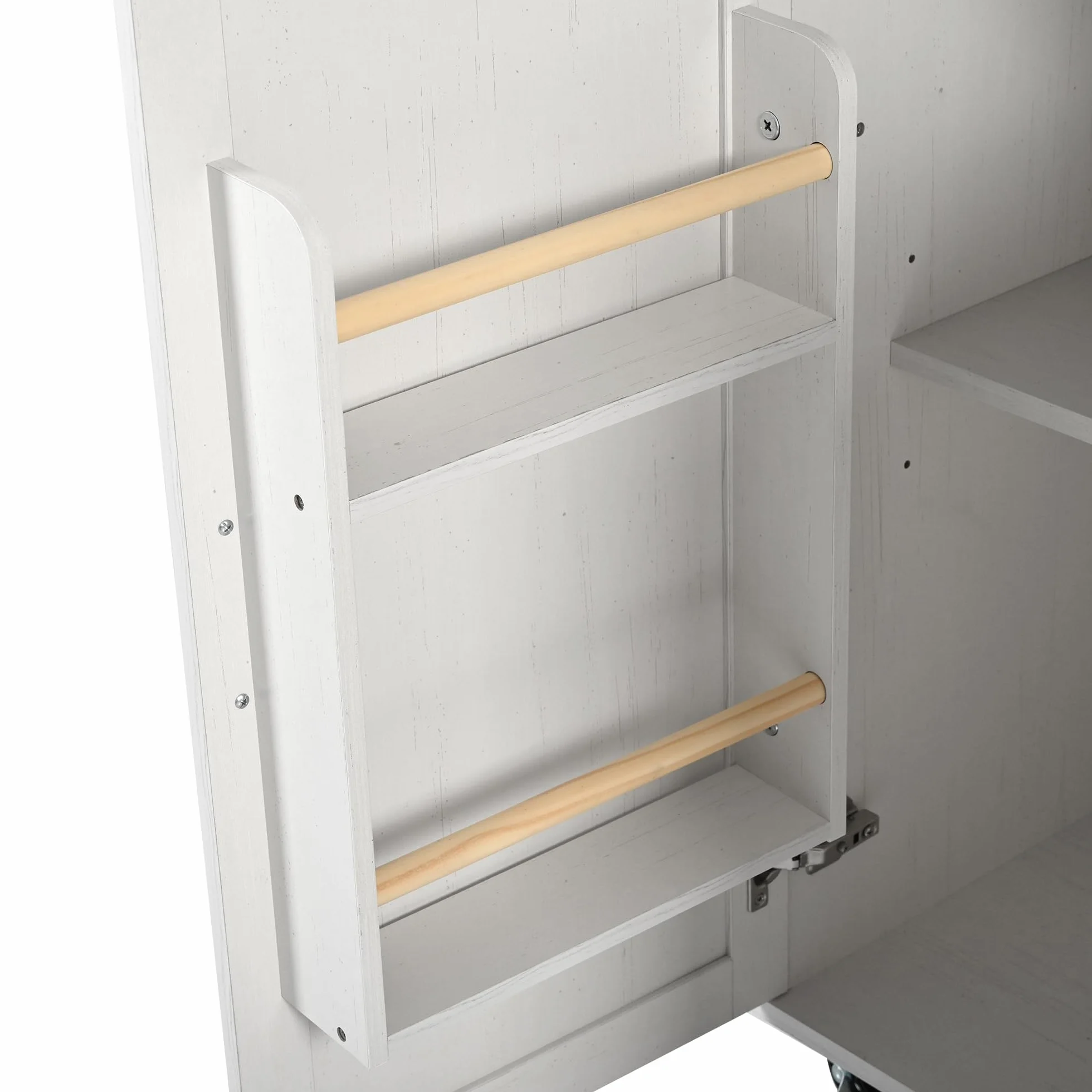 LAKFEW Isla Cocina con Ruedas y Tablero Plegable, Aparador Cocina con 2 Puertas y 3 Cajones, Mueble Auxiliar de Cocina con Estante Ajustable y Toalleros, 140x45(73) x92.5 cm, Beige